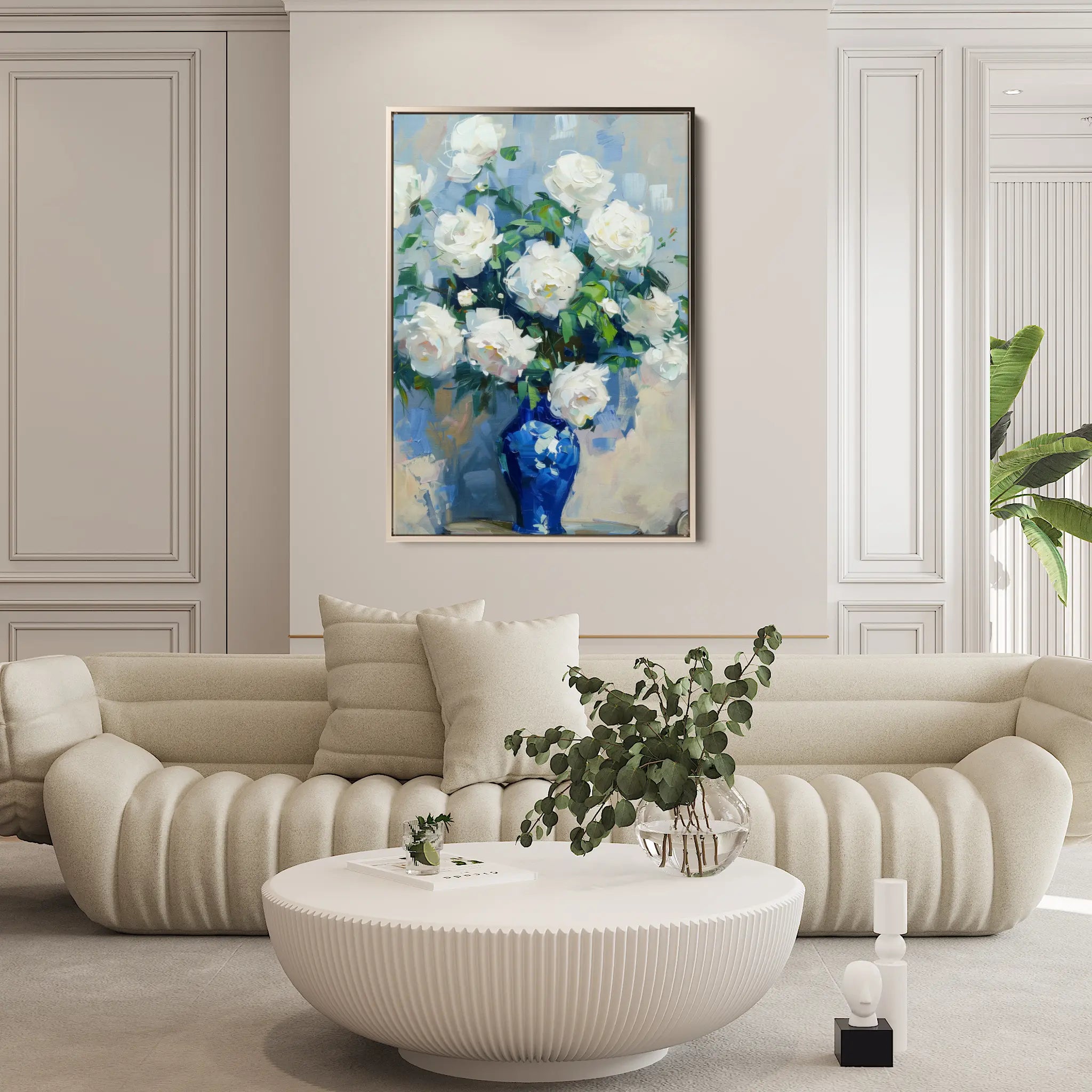 Floral Canvas Wall Art WAD616-F 90 x 60 cm / Stretched on hidden frame