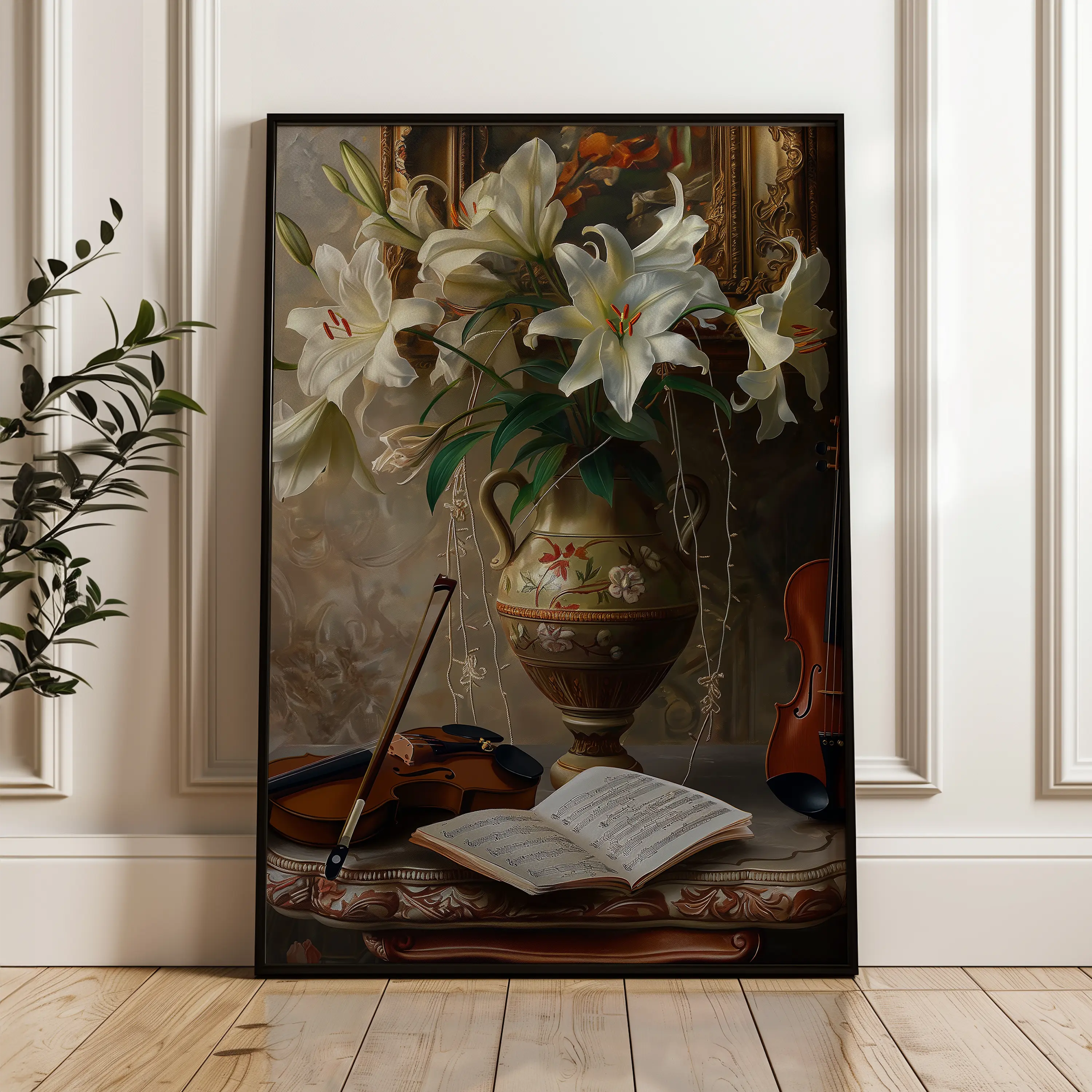 Floral Canvas Wall Art WAD618-F 90 x 60 cm / Stretched on hidden frame