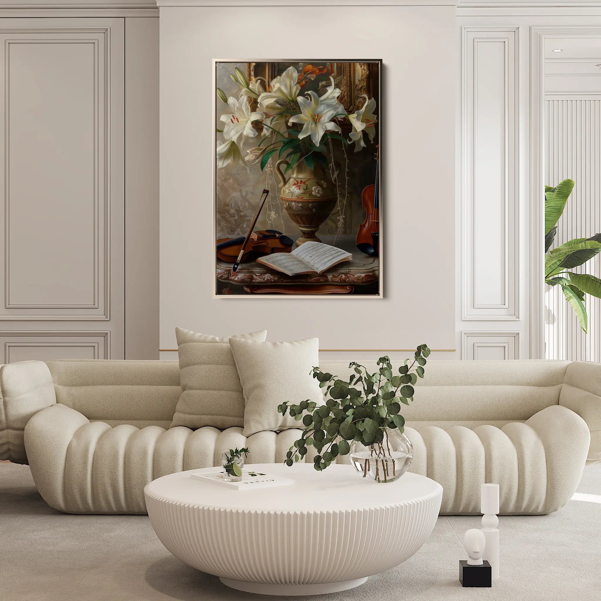 Floral Canvas Wall Art WAD618-F 90 x 60 cm / Stretched on hidden frame