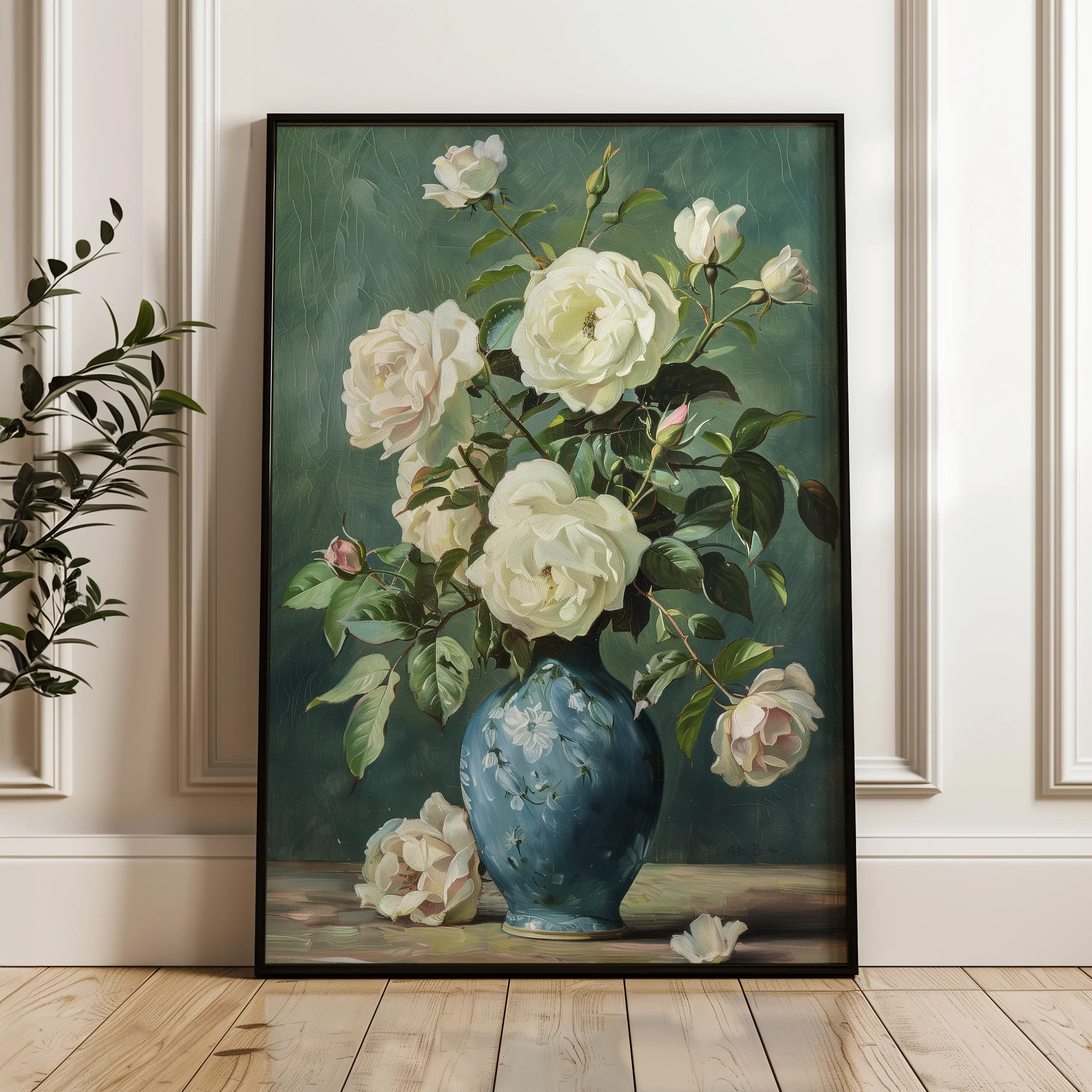 Floral Canvas Wall Art WAD620-F 90 x 60 cm / Stretched on hidden frame