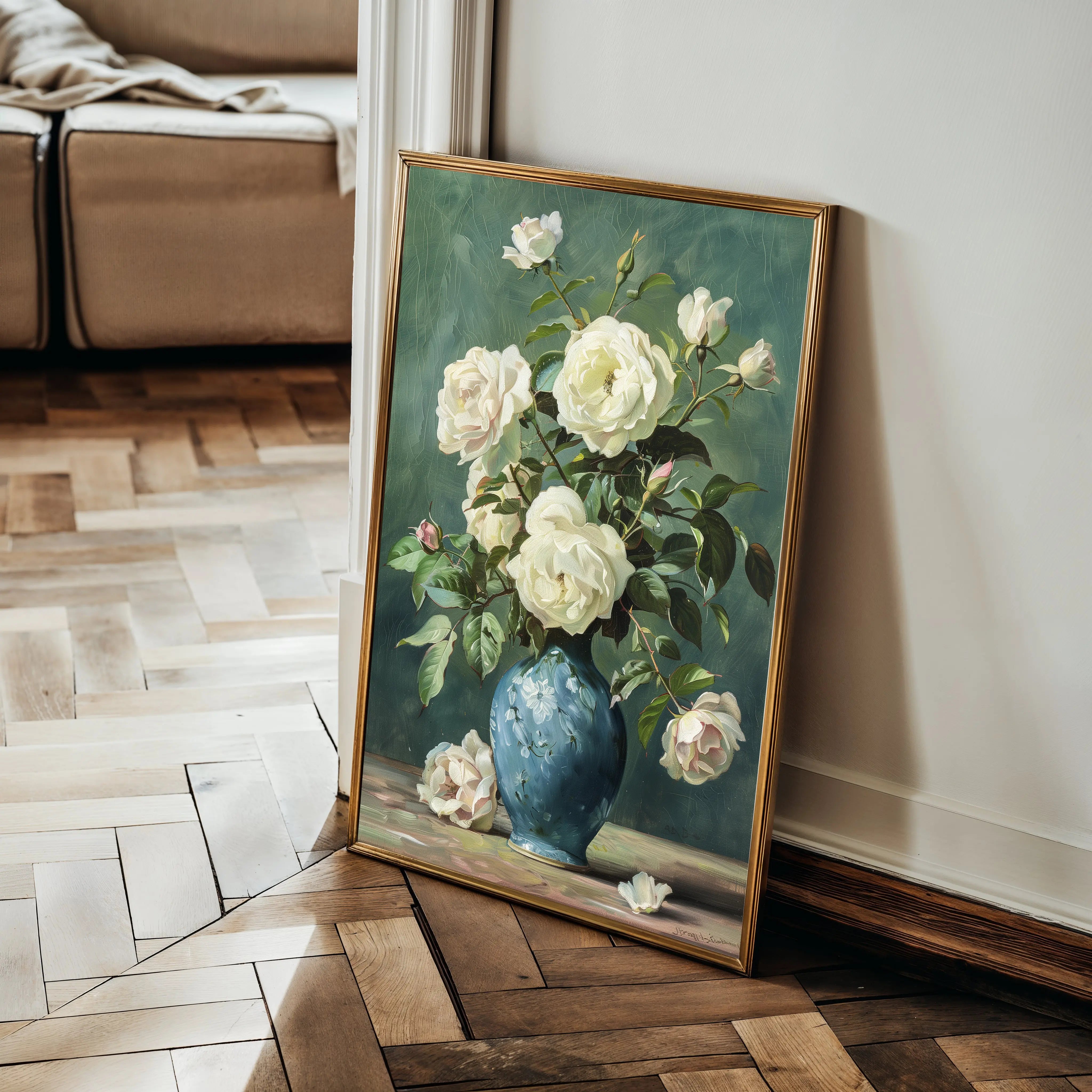 Floral Canvas Wall Art WAD620-F 90 x 60 cm / Stretched on hidden frame