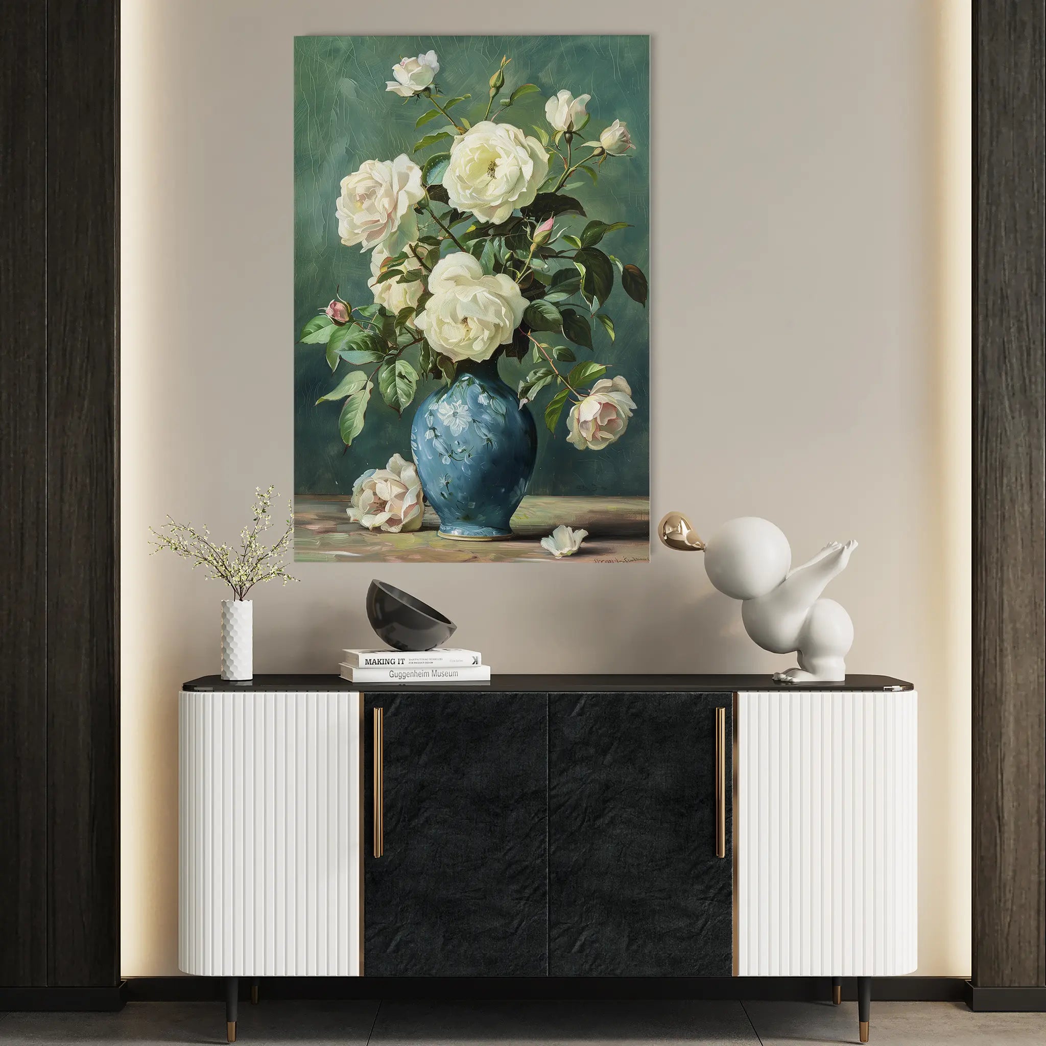 Floral Canvas Wall Art WAD620-F 90 x 60 cm / Stretched on hidden frame