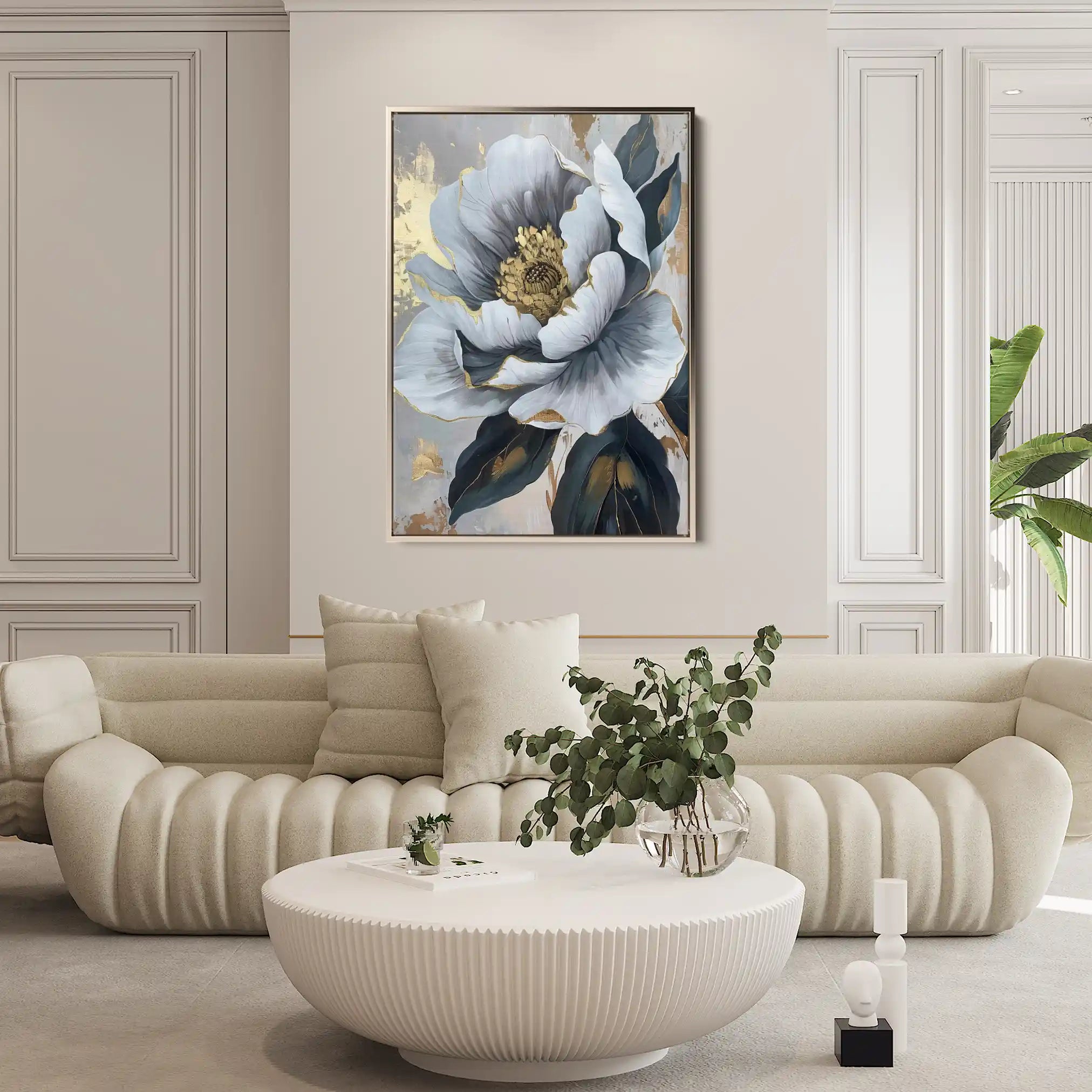 Floral Canvas Wall Art WAD621-F 90 x 60 cm / Stretched on hidden frame