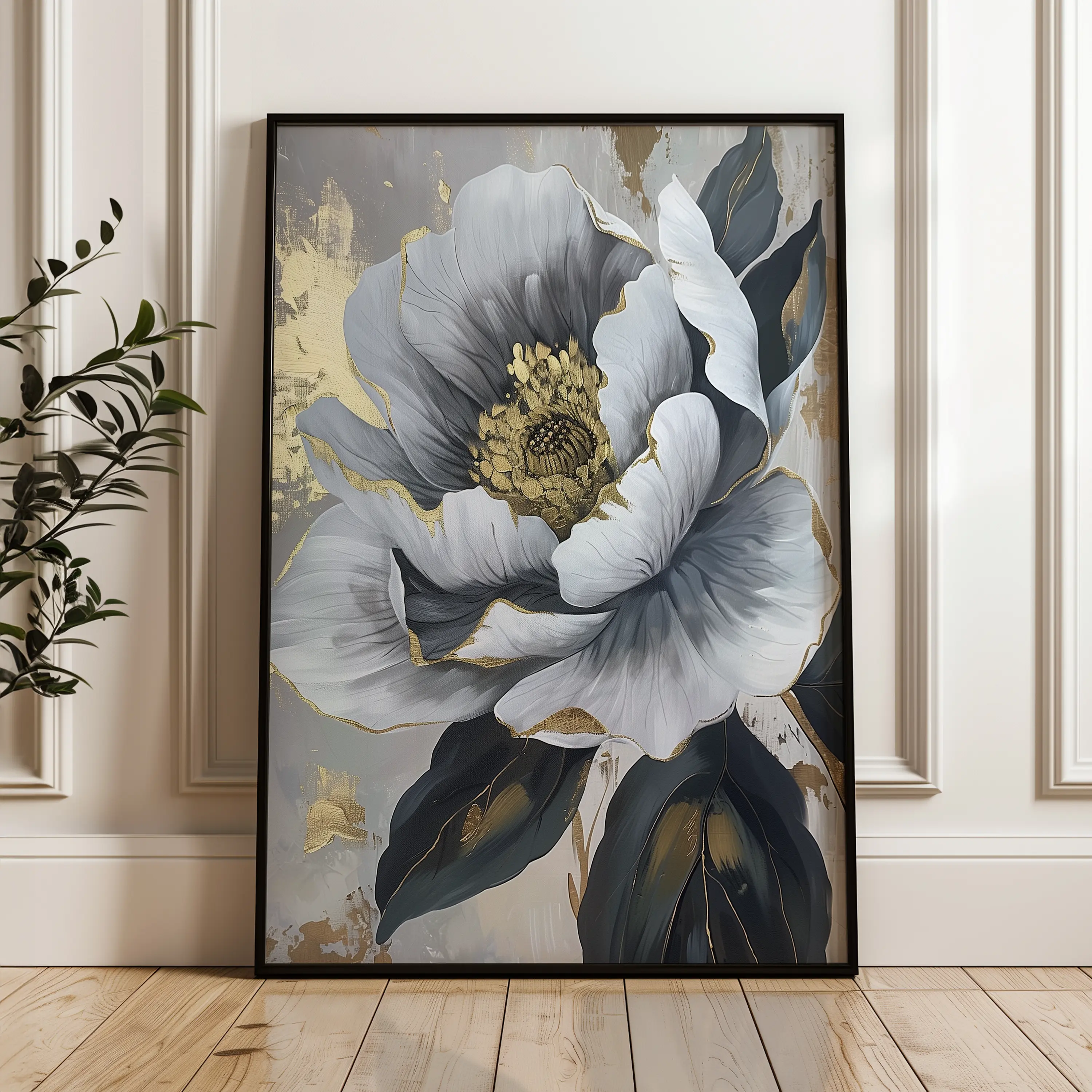 Floral Canvas Wall Art WAD621-F 90 x 60 cm / Stretched on hidden frame