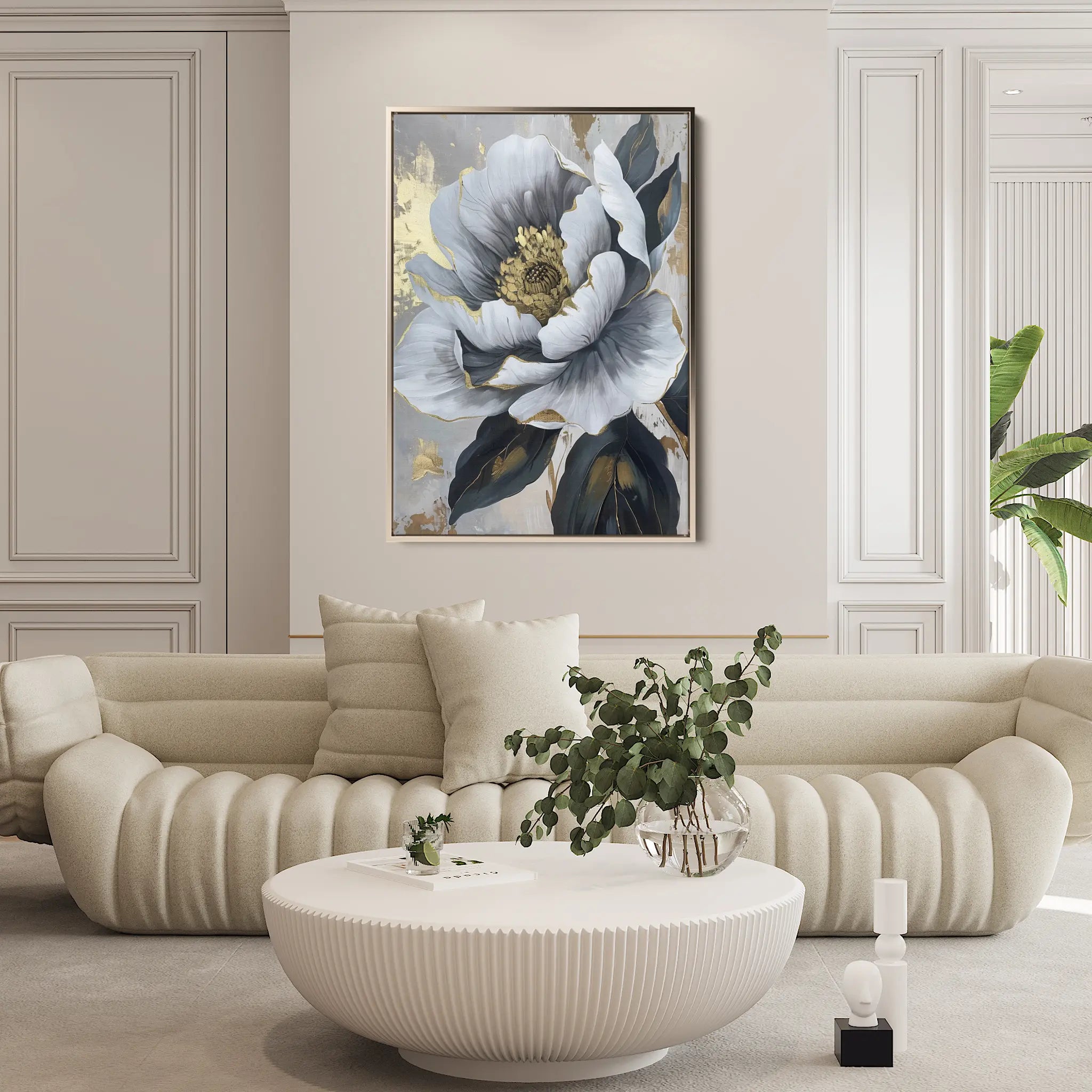 Floral Canvas Wall Art WAD621-F 90 x 60 cm / Stretched on hidden frame