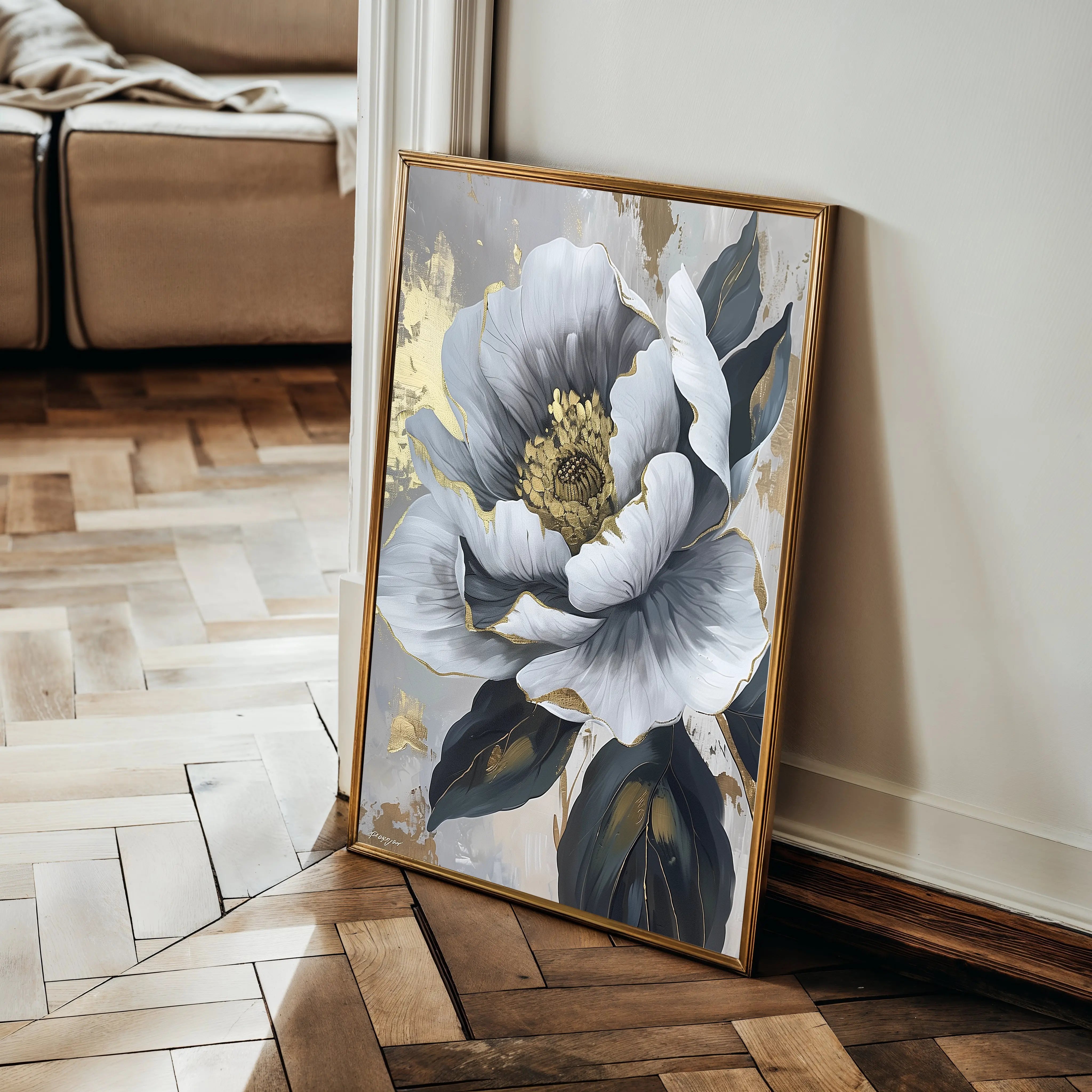 Floral Canvas Wall Art WAD621-F 90 x 60 cm / Stretched on hidden frame