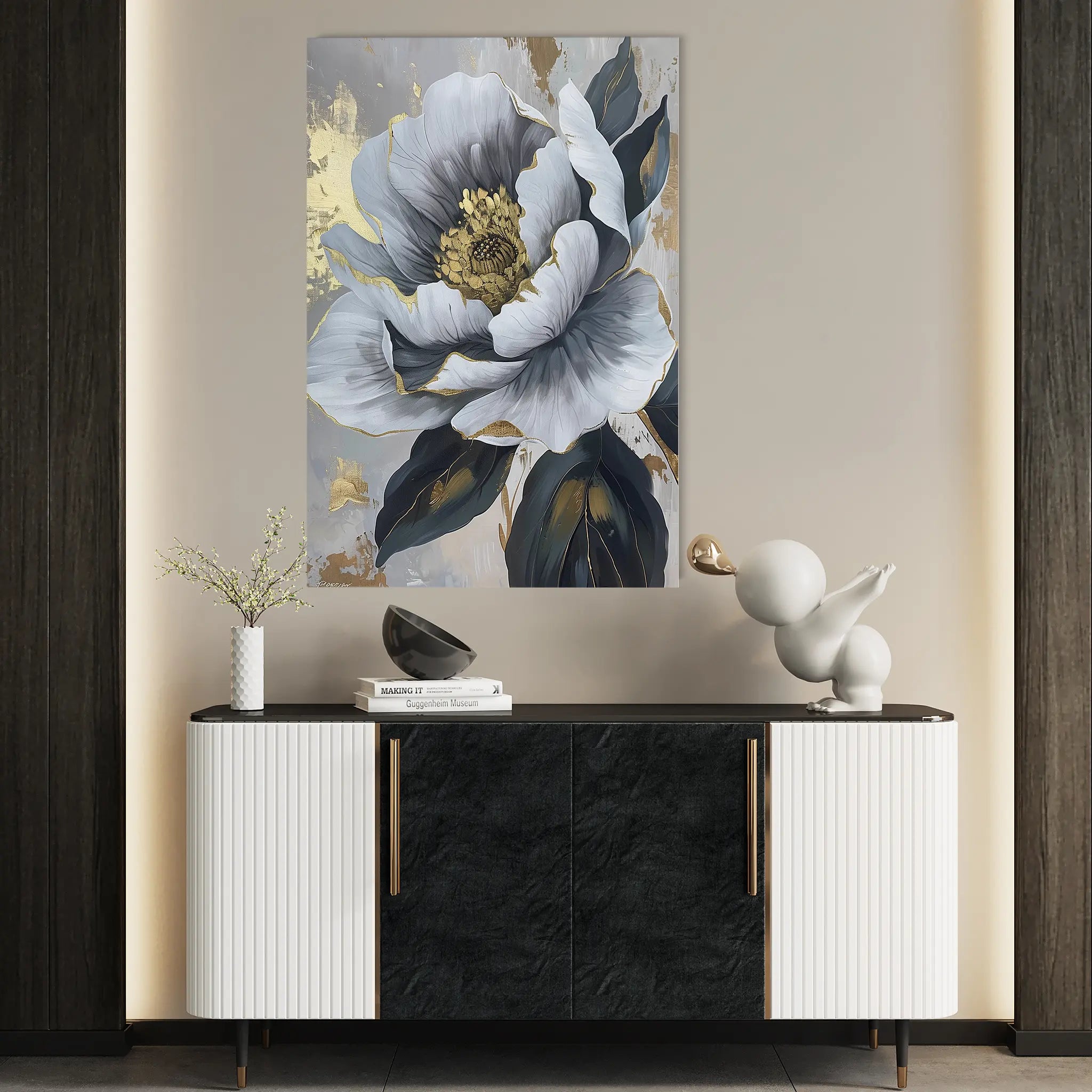 Floral Canvas Wall Art WAD621-F 90 x 60 cm / Stretched on hidden frame