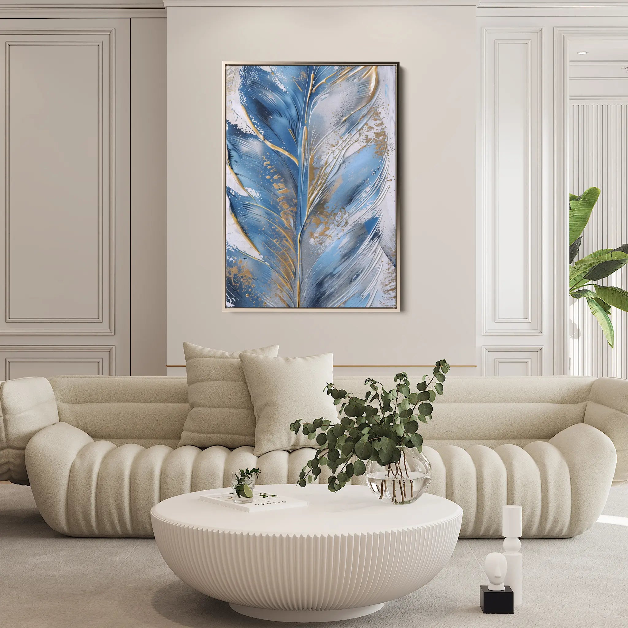 Floral Canvas Wall Art WAD622-F 90 x 60 cm / Stretched on hidden frame