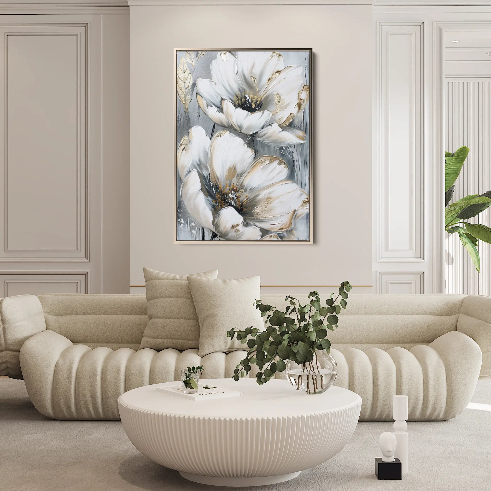 Floral Canvas Wall Art WAD623-F 90 x 60 cm / Stretched on hidden frame