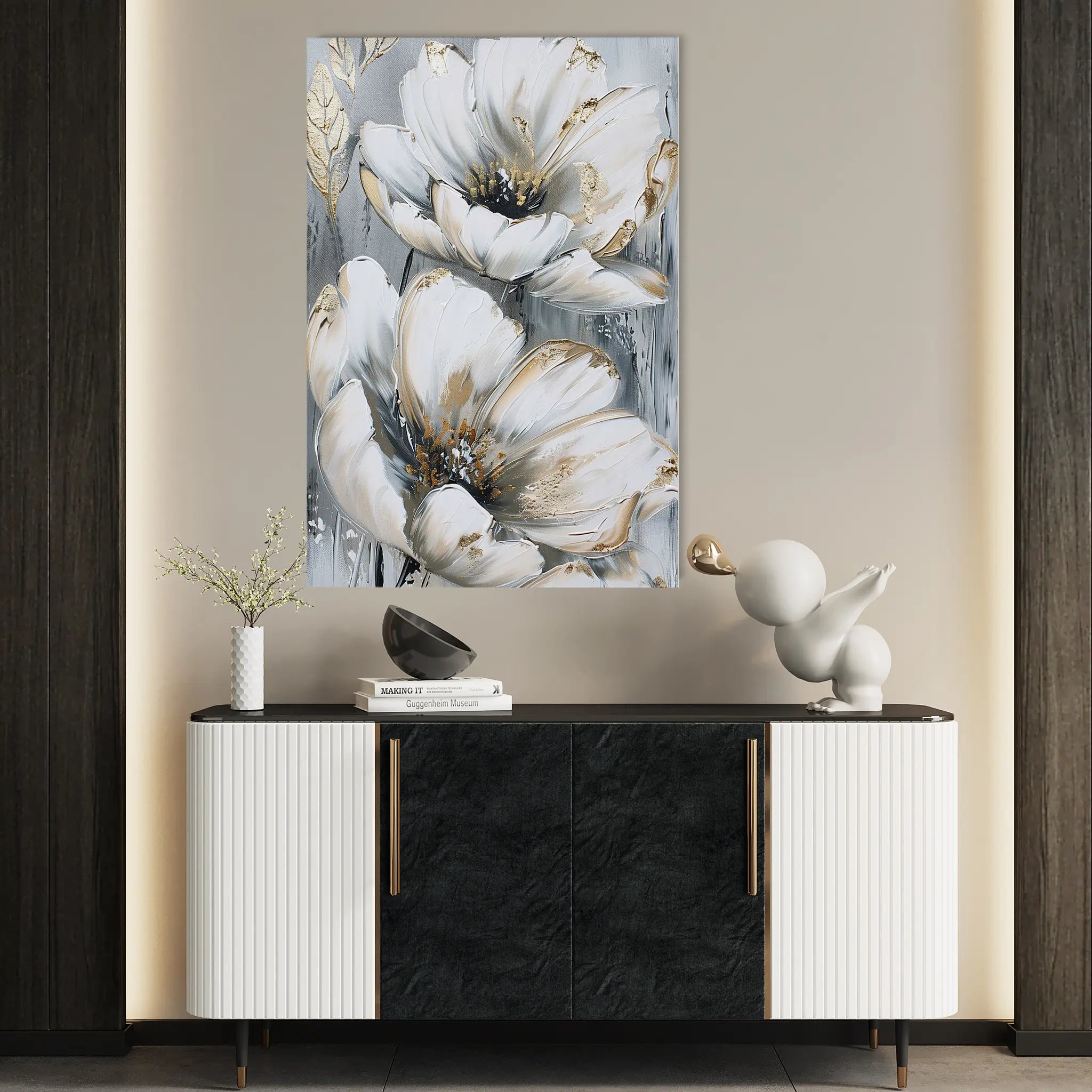 Floral Canvas Wall Art WAD623-F 90 x 60 cm / Stretched on hidden frame