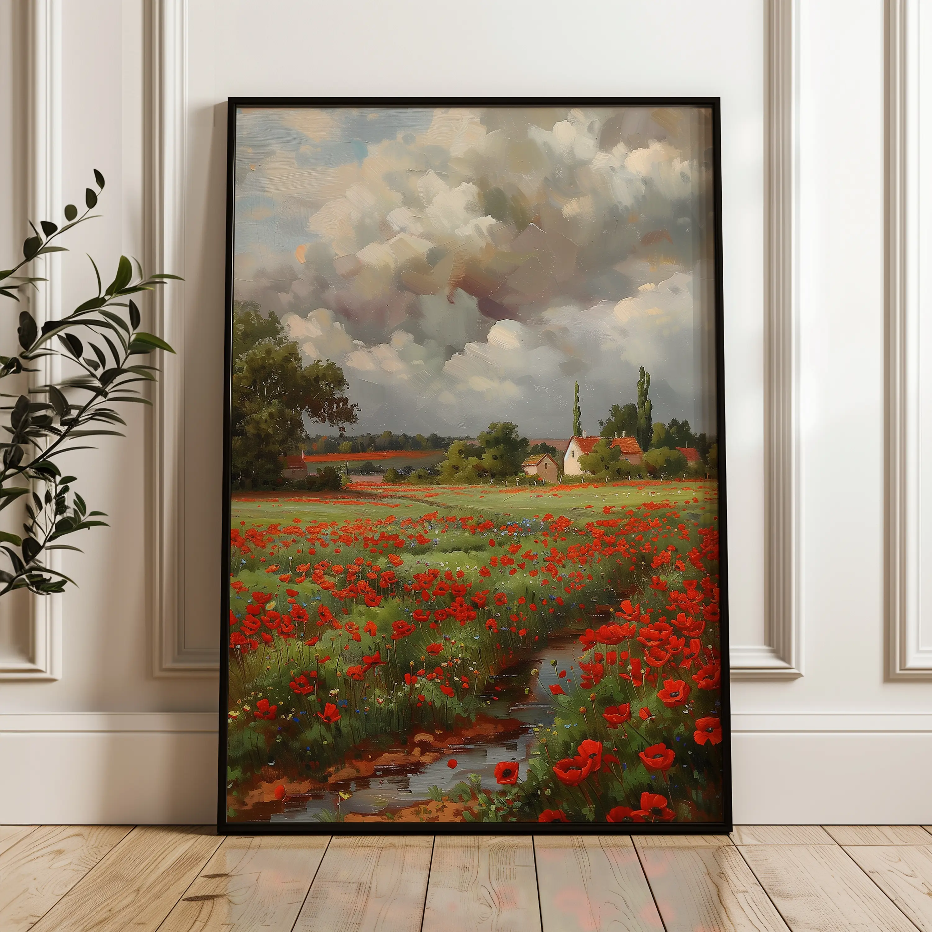 Floral Canvas Wall Art WAD625-F 90 x 60 cm / Stretched on hidden frame