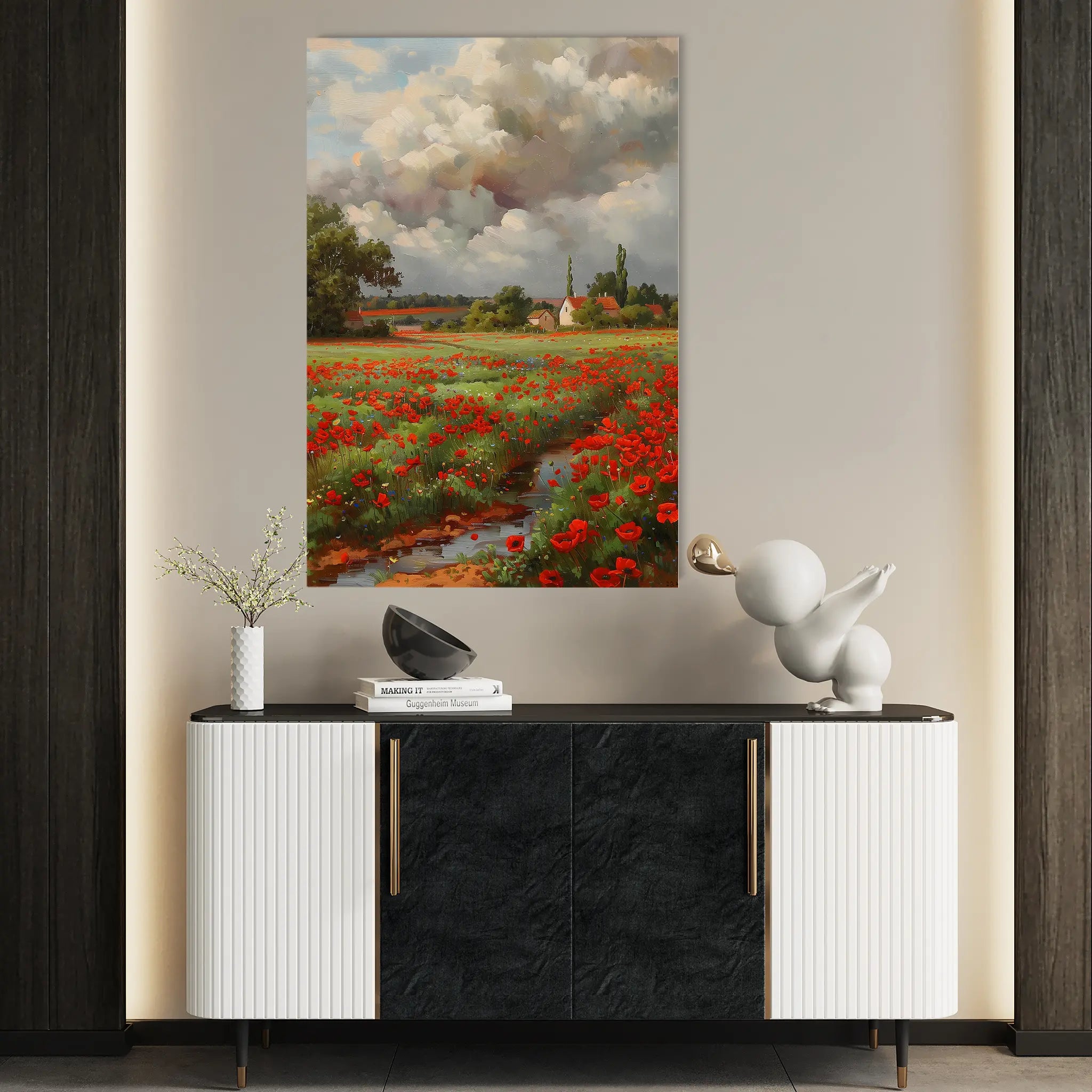 Floral Canvas Wall Art WAD625-F 90 x 60 cm / Stretched on hidden frame