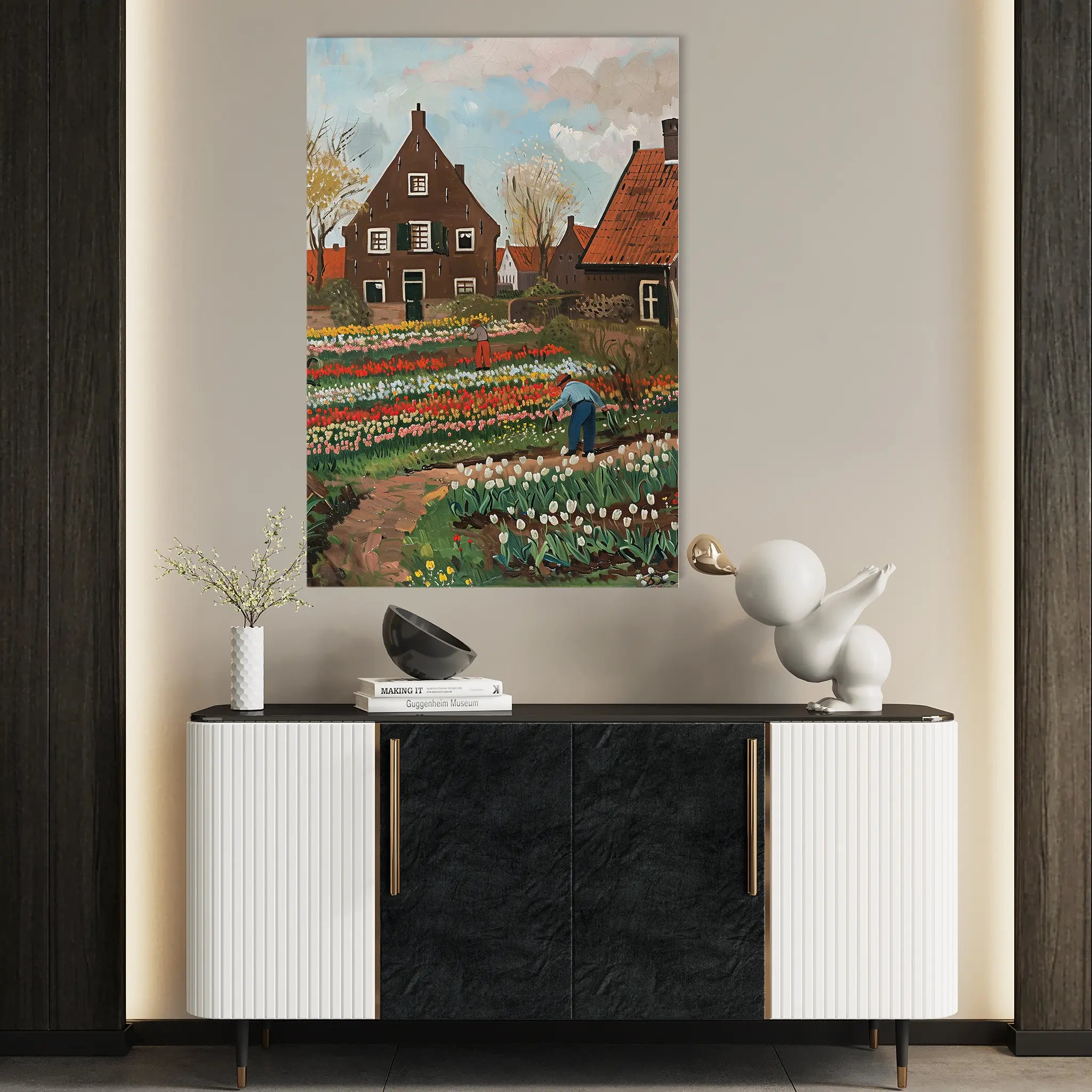 Floral Canvas Wall Art WAD626-F 90 x 60 cm / Stretched on hidden frame