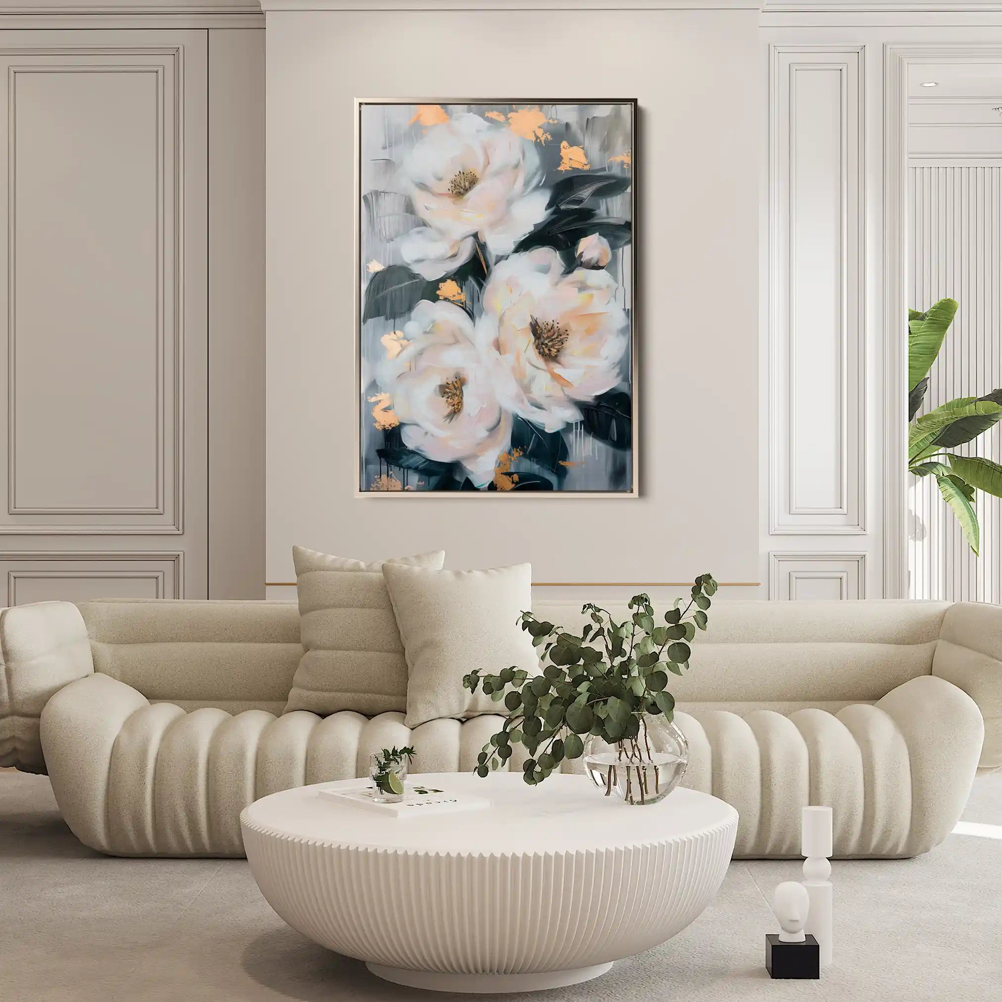 Floral Canvas Wall Art WAD628-F 90 x 60 cm / Stretched on hidden frame