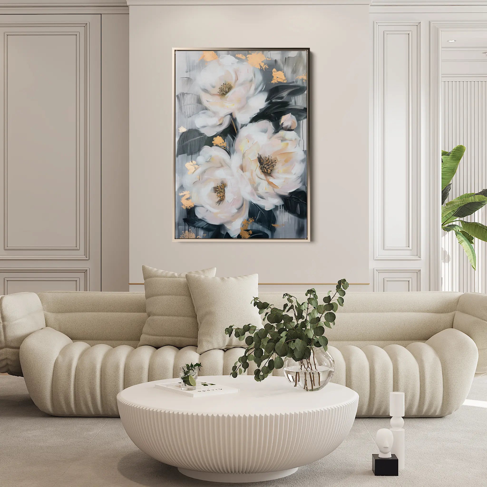 Floral Canvas Wall Art WAD628-F 90 x 60 cm / Stretched on hidden frame