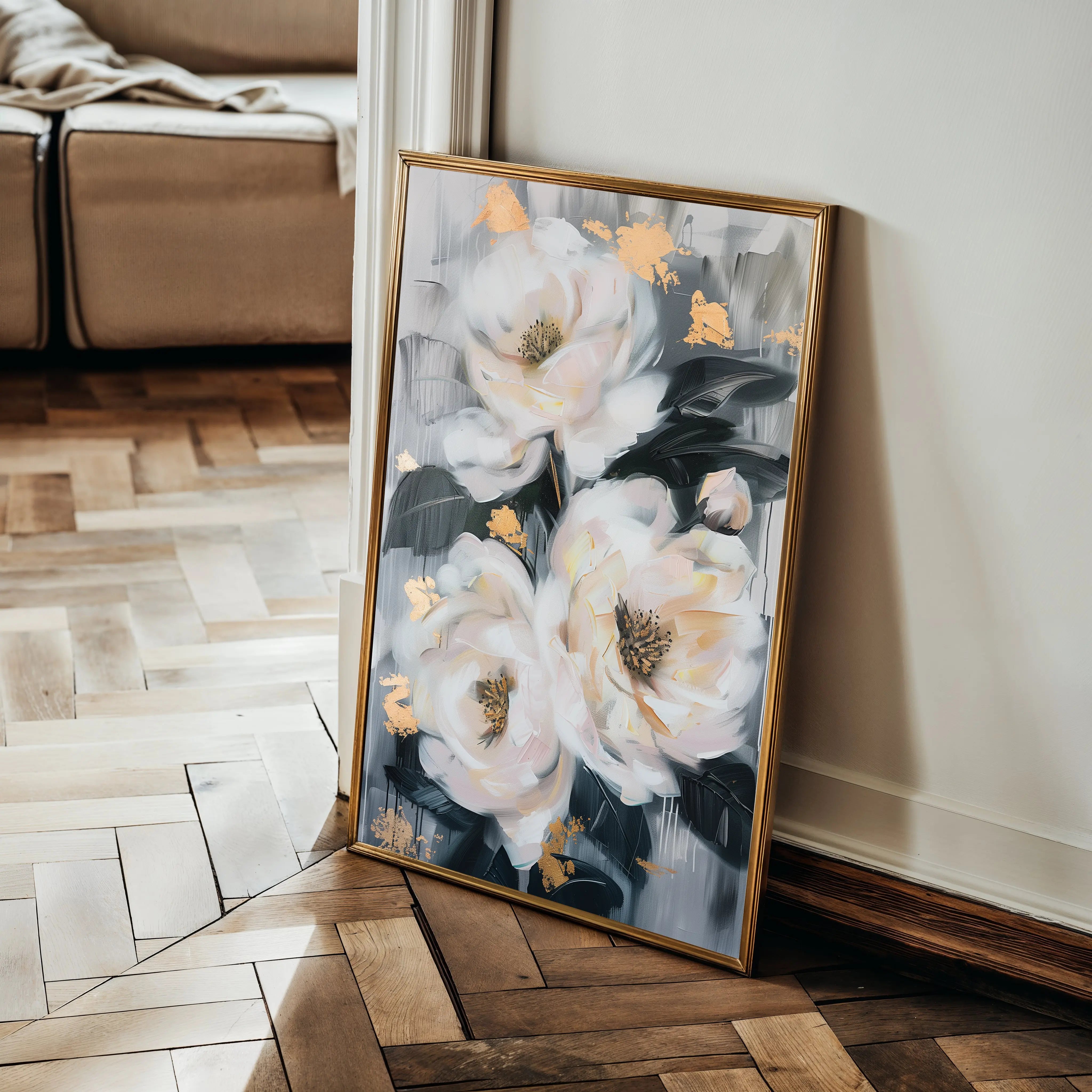 Floral Canvas Wall Art WAD628-F 90 x 60 cm / Stretched on hidden frame