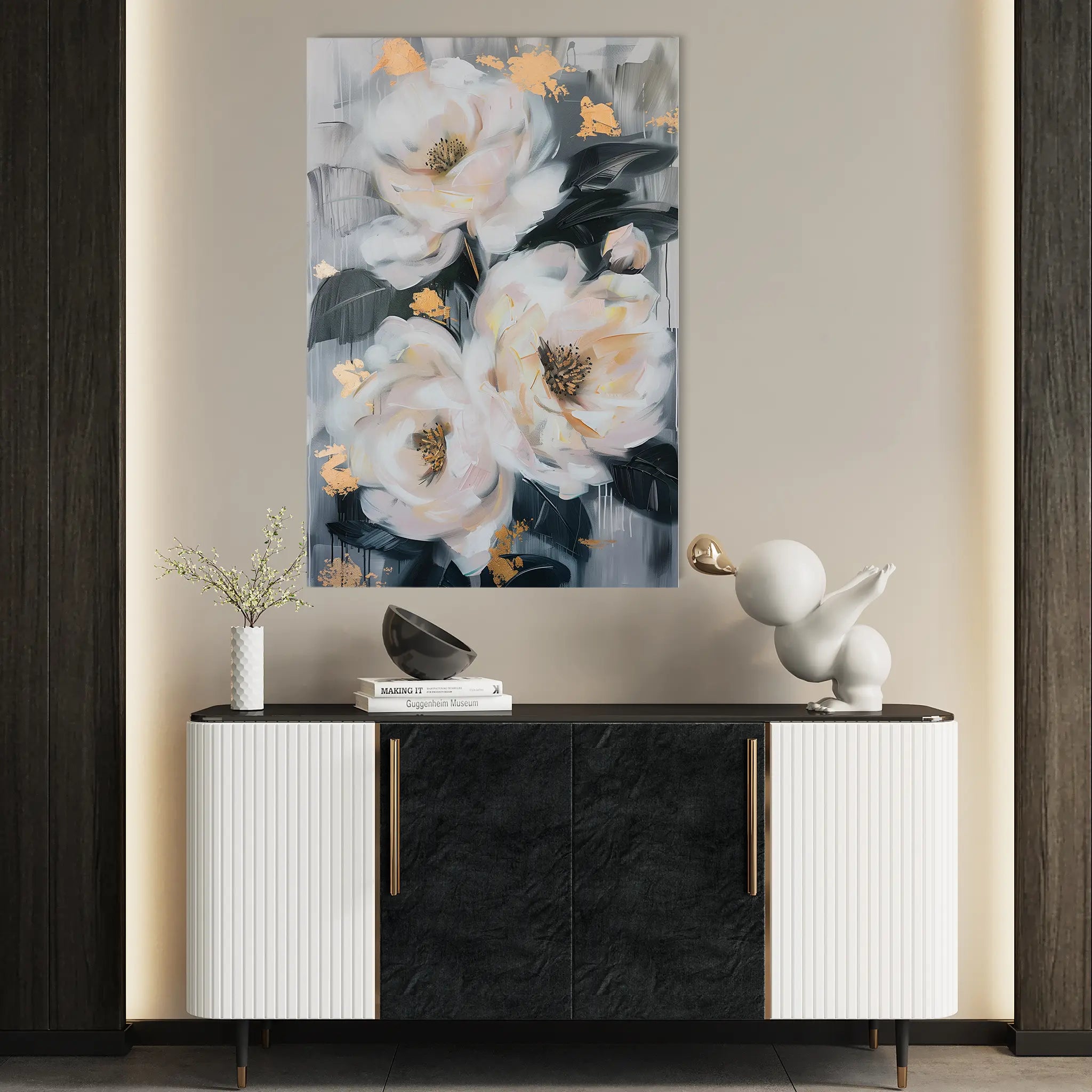 Floral Canvas Wall Art WAD628-F 90 x 60 cm / Stretched on hidden frame