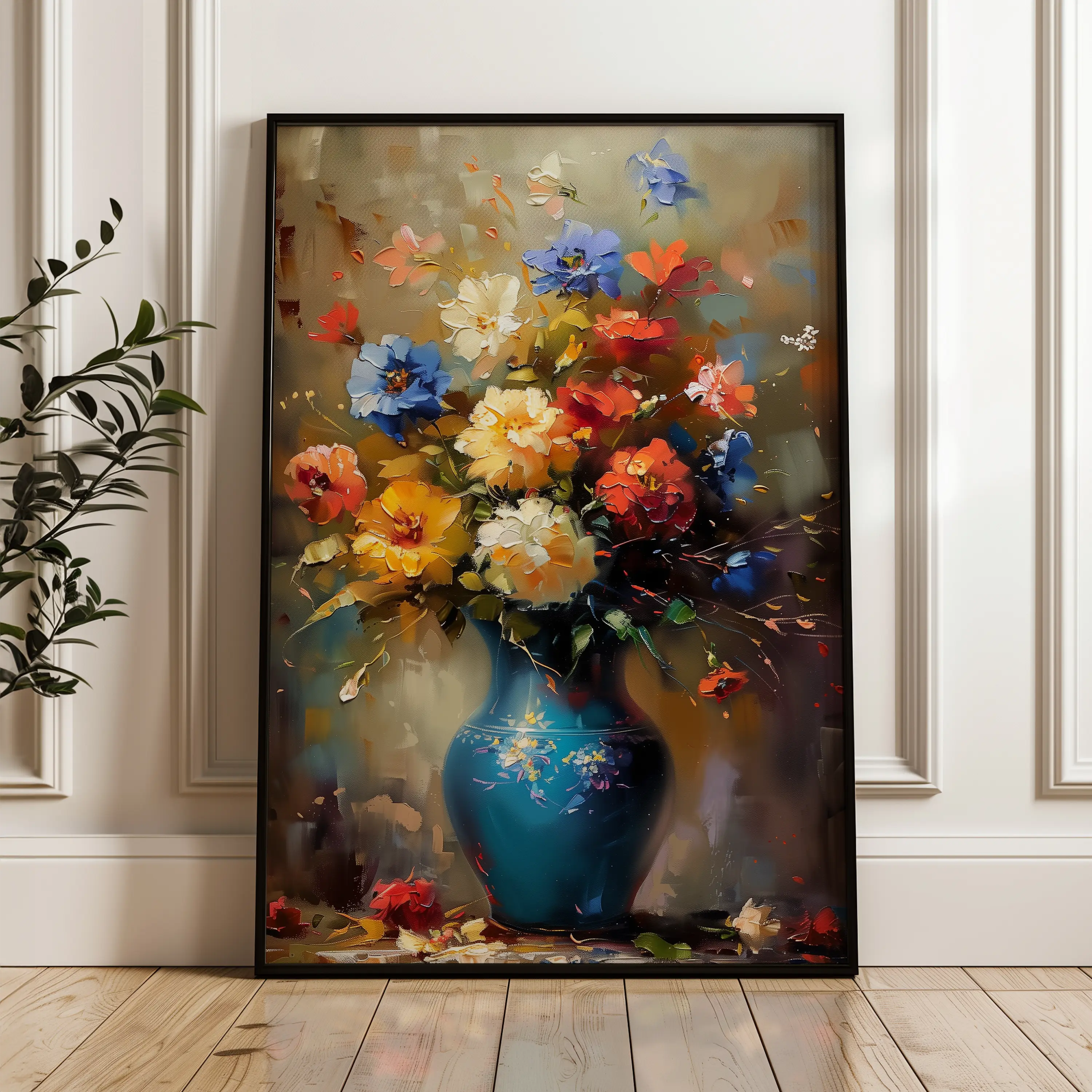 Floral Canvas Wall Art WAD629-F 90 x 60 cm / Stretched on hidden frame