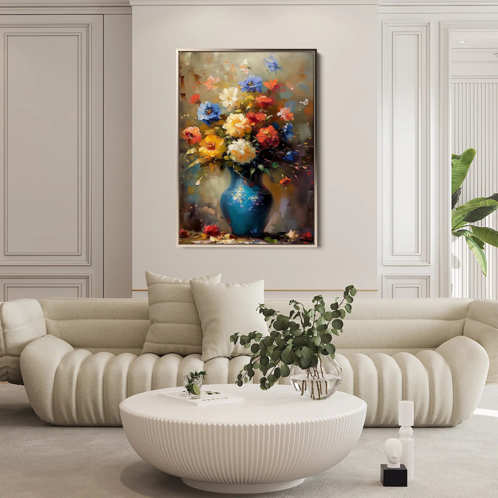 Floral Canvas Wall Art WAD629-F 90 x 60 cm / Stretched on hidden frame