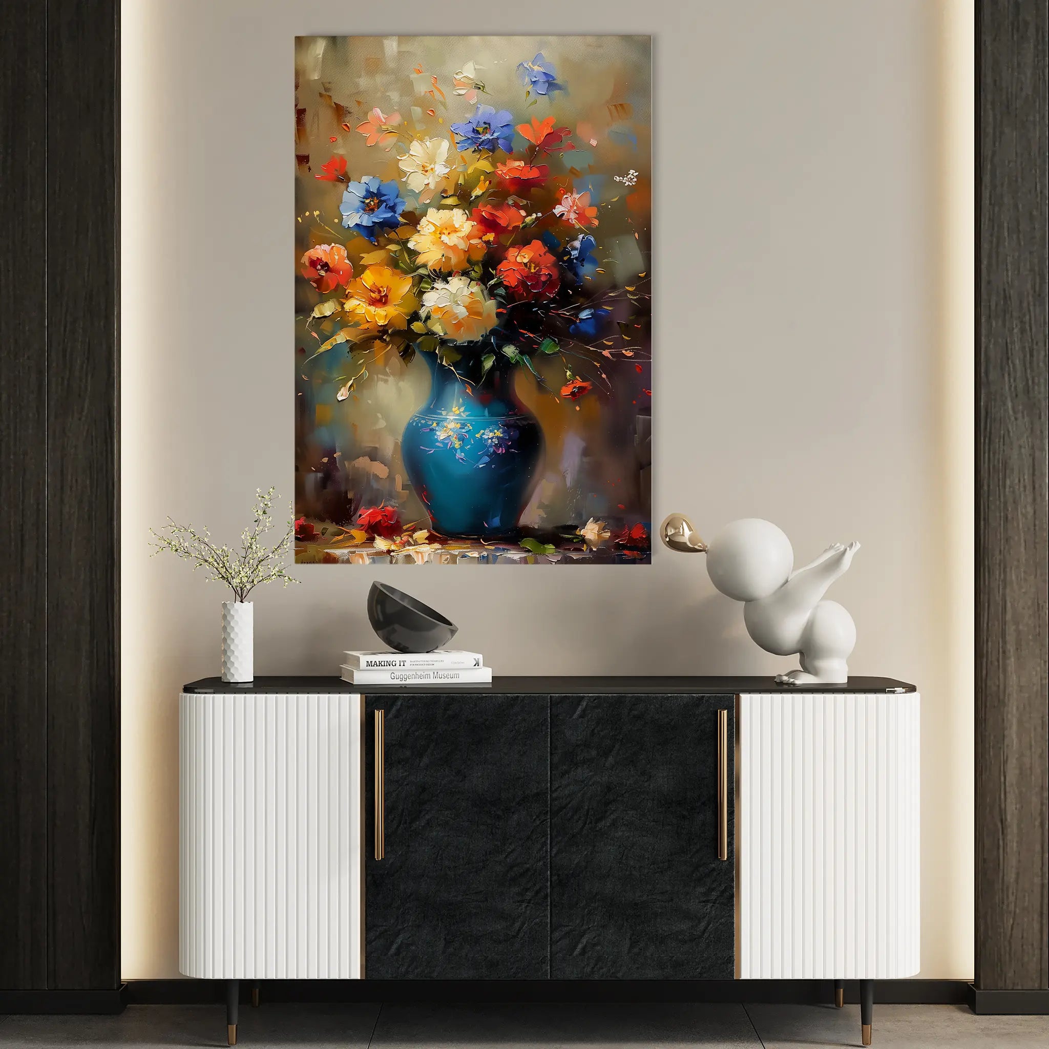 Floral Canvas Wall Art WAD629-F 90 x 60 cm / Stretched on hidden frame