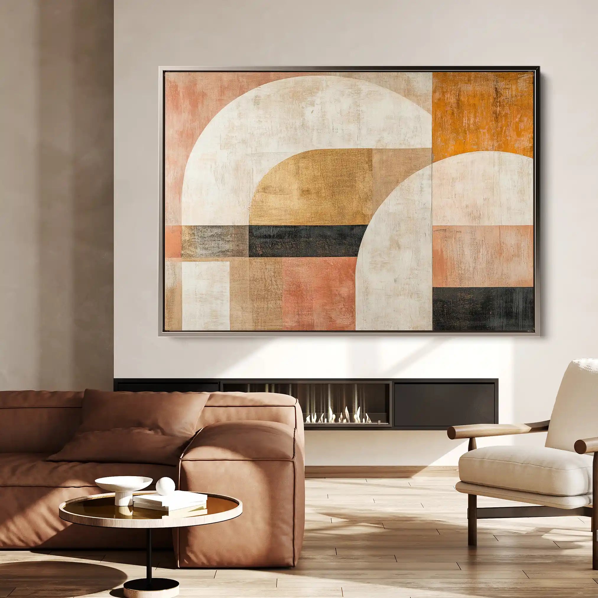 Abstract Canvas Wall Art WAD630-A 90 x 60 cm / Stretched on hidden frame