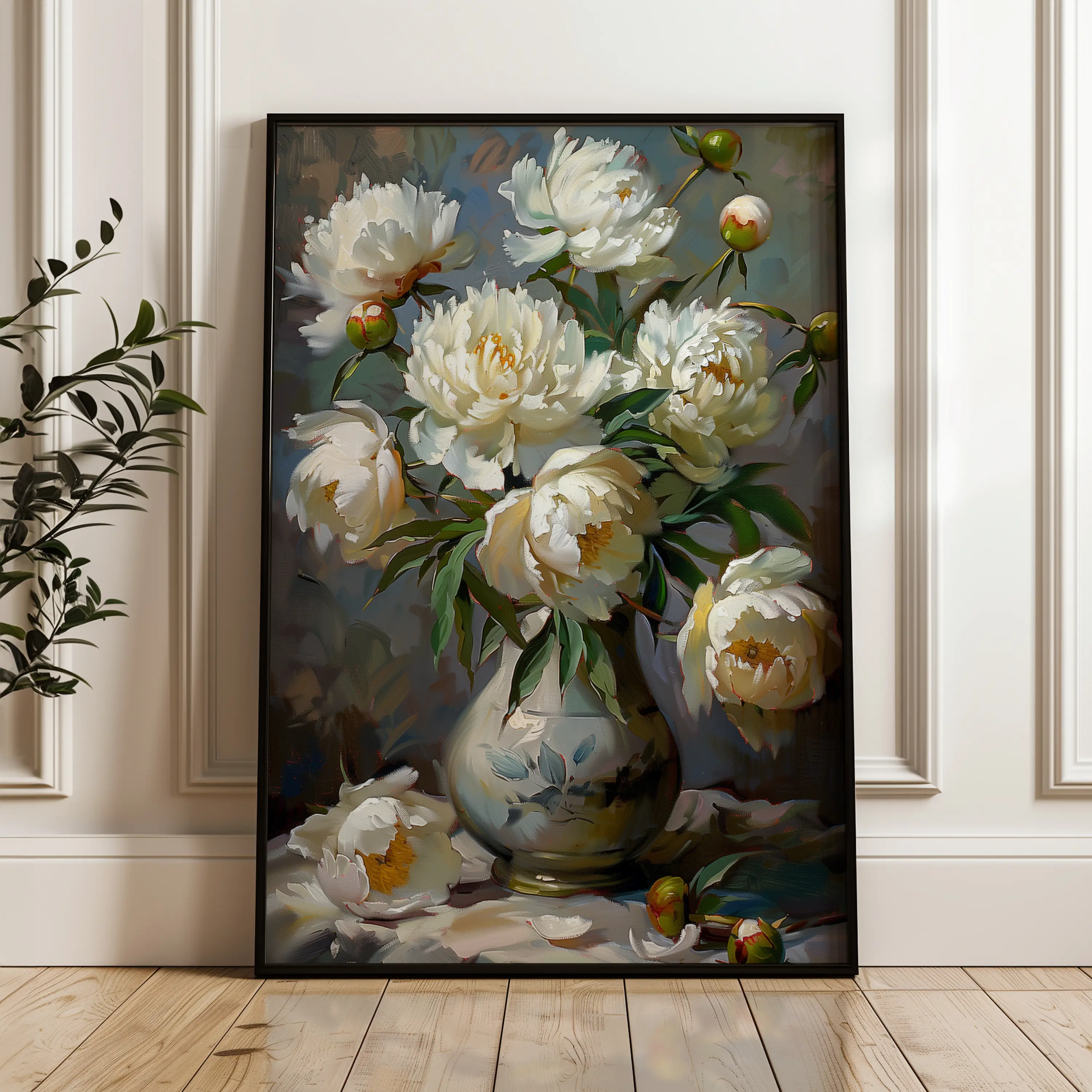 Floral Canvas Wall Art WAD631-F 90 x 60 cm / Stretched on hidden frame