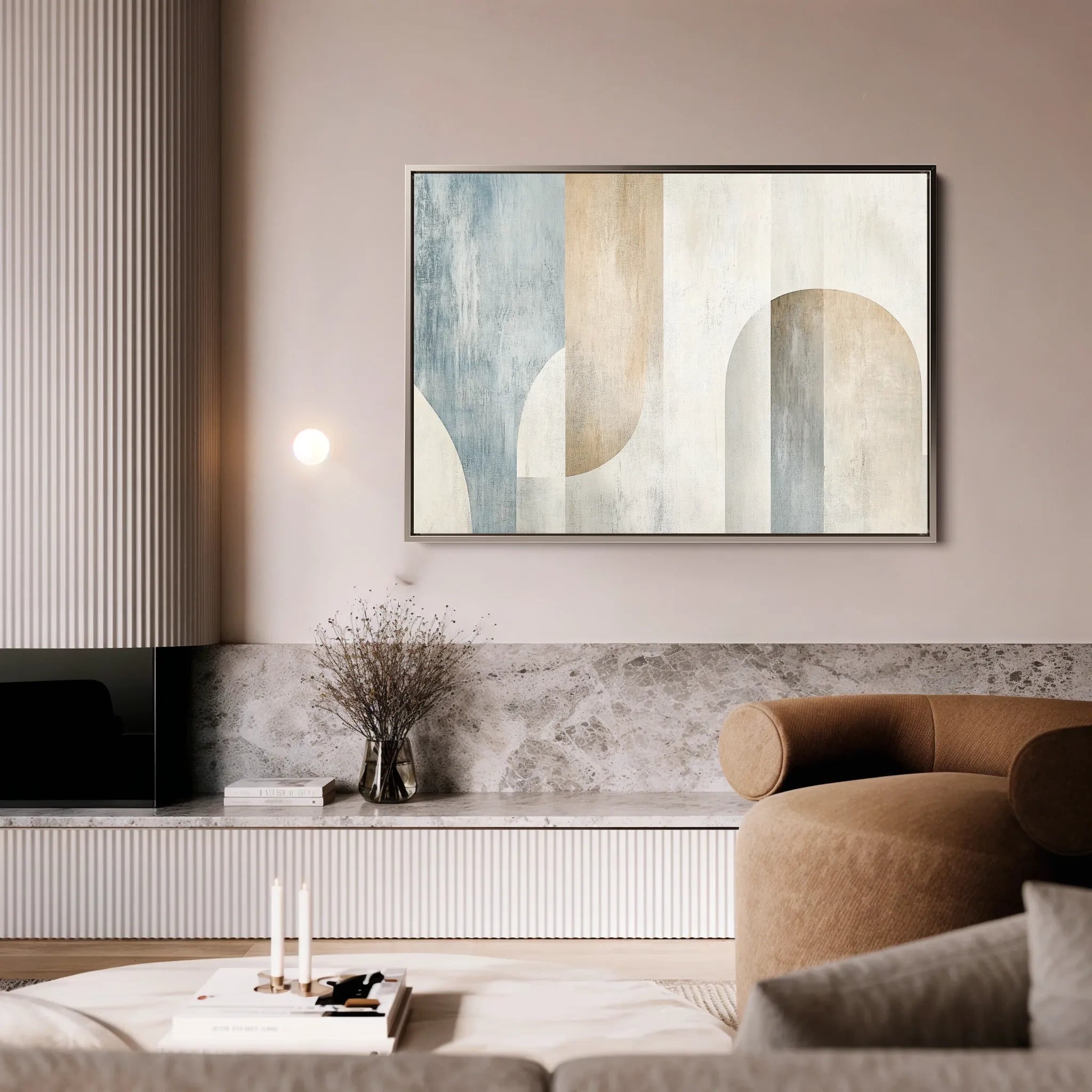 Abstract Canvas Wall Art WAD632-A 90 x 60 cm / Stretched on hidden frame