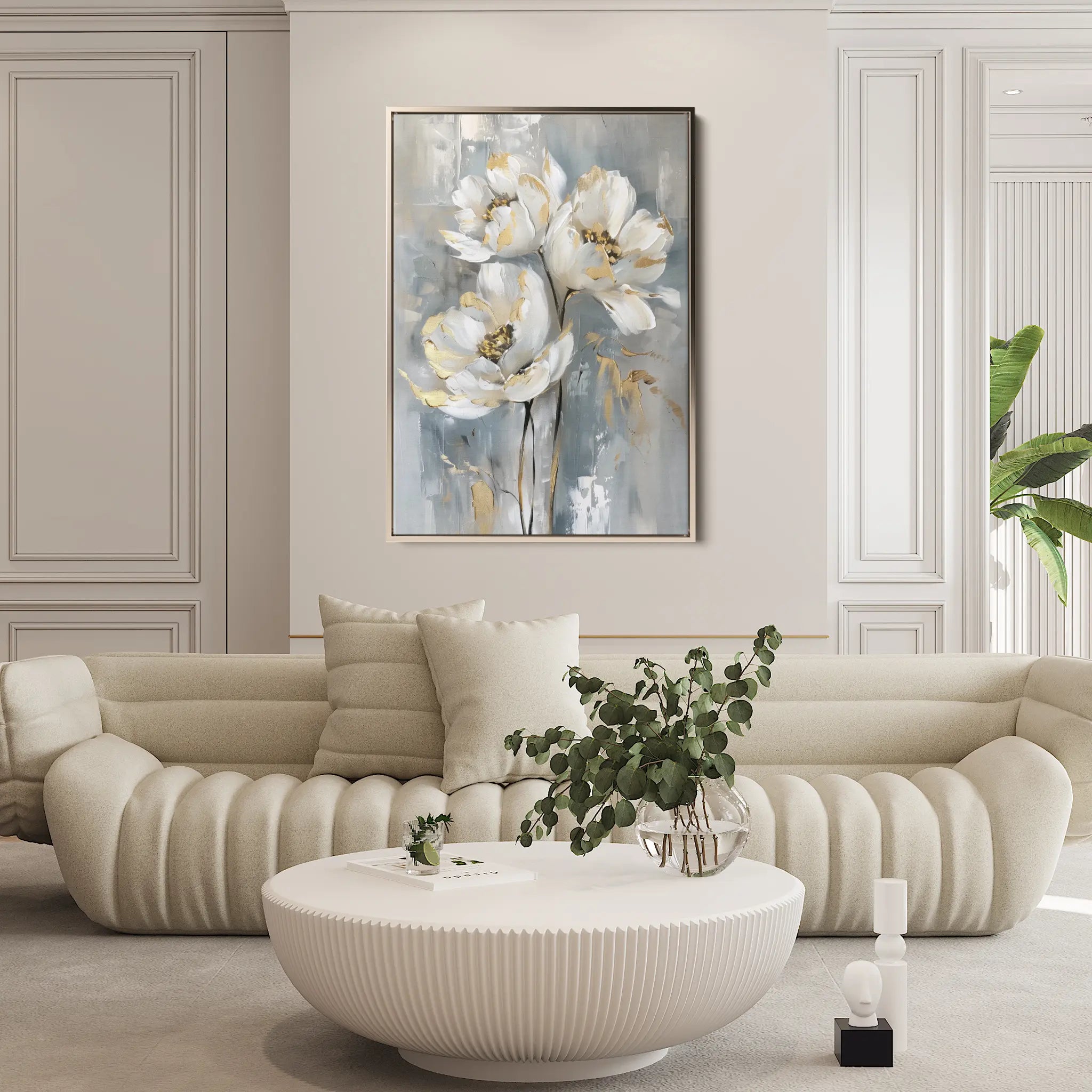 Floral Canvas Wall Art WAD633-F 90 x 60 cm / Stretched on hidden frame