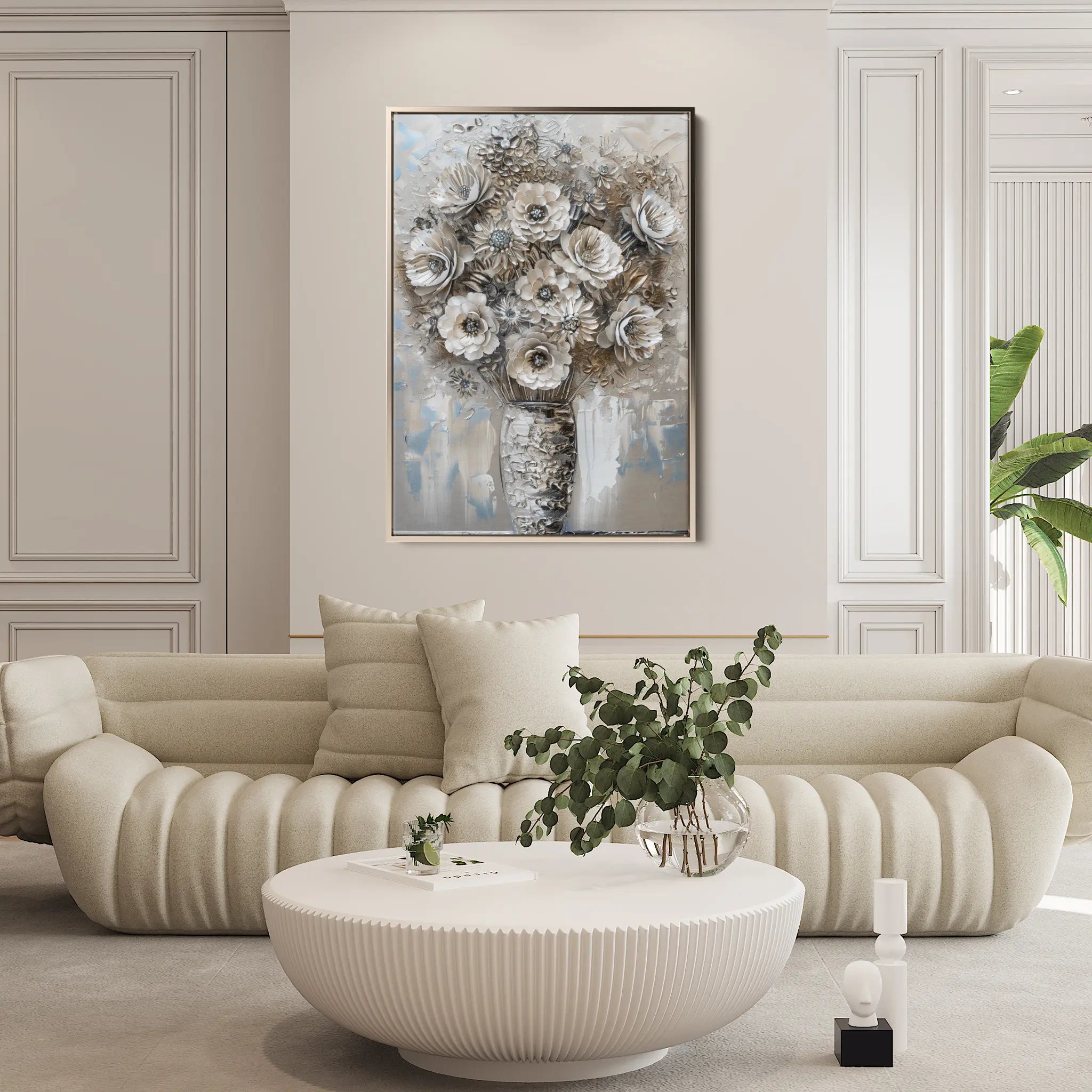 Floral Canvas Wall Art WAD634-F 90 x 60 cm / Stretched on hidden frame