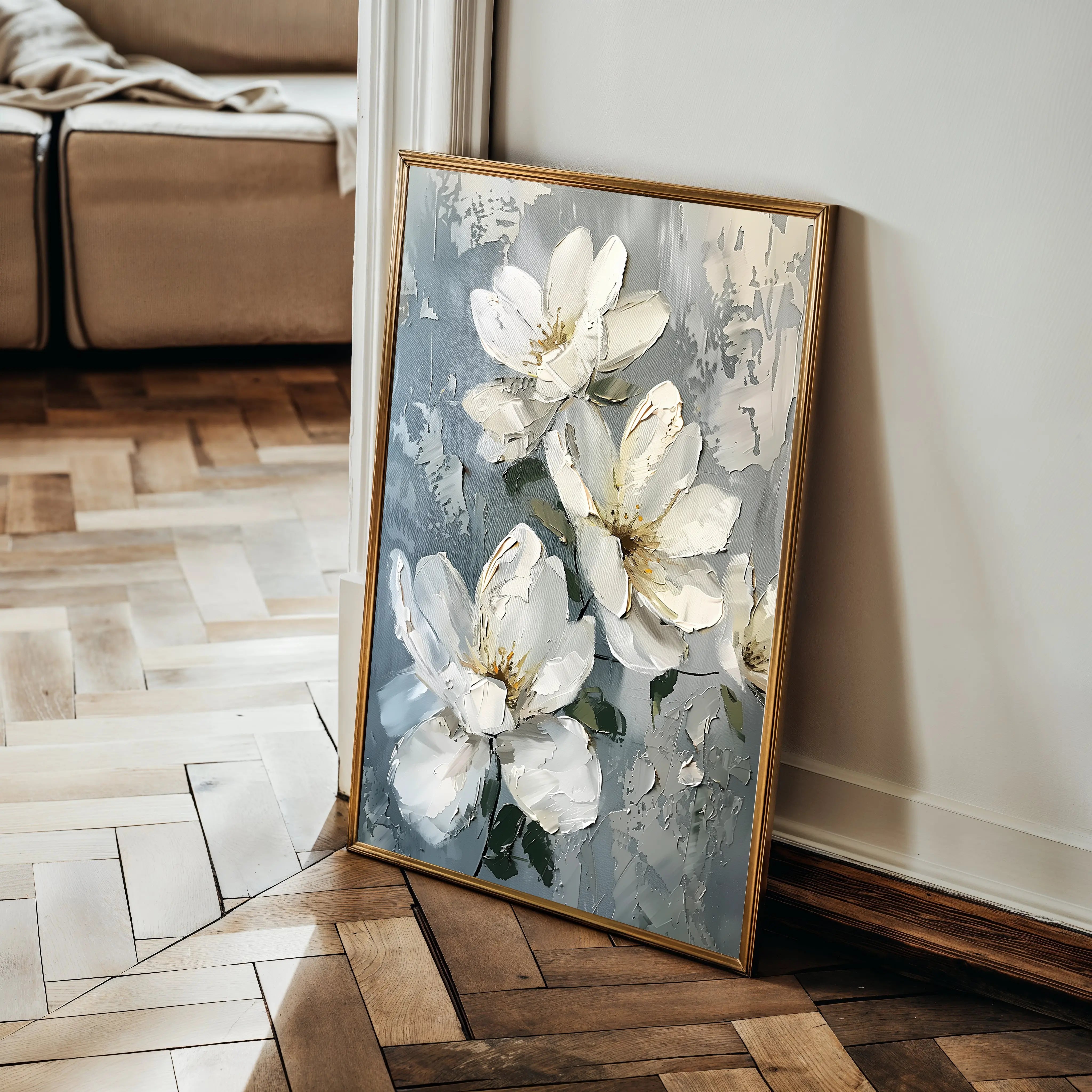 Floral Canvas Wall Art WAD636-F 90 x 60 cm / Stretched on hidden frame