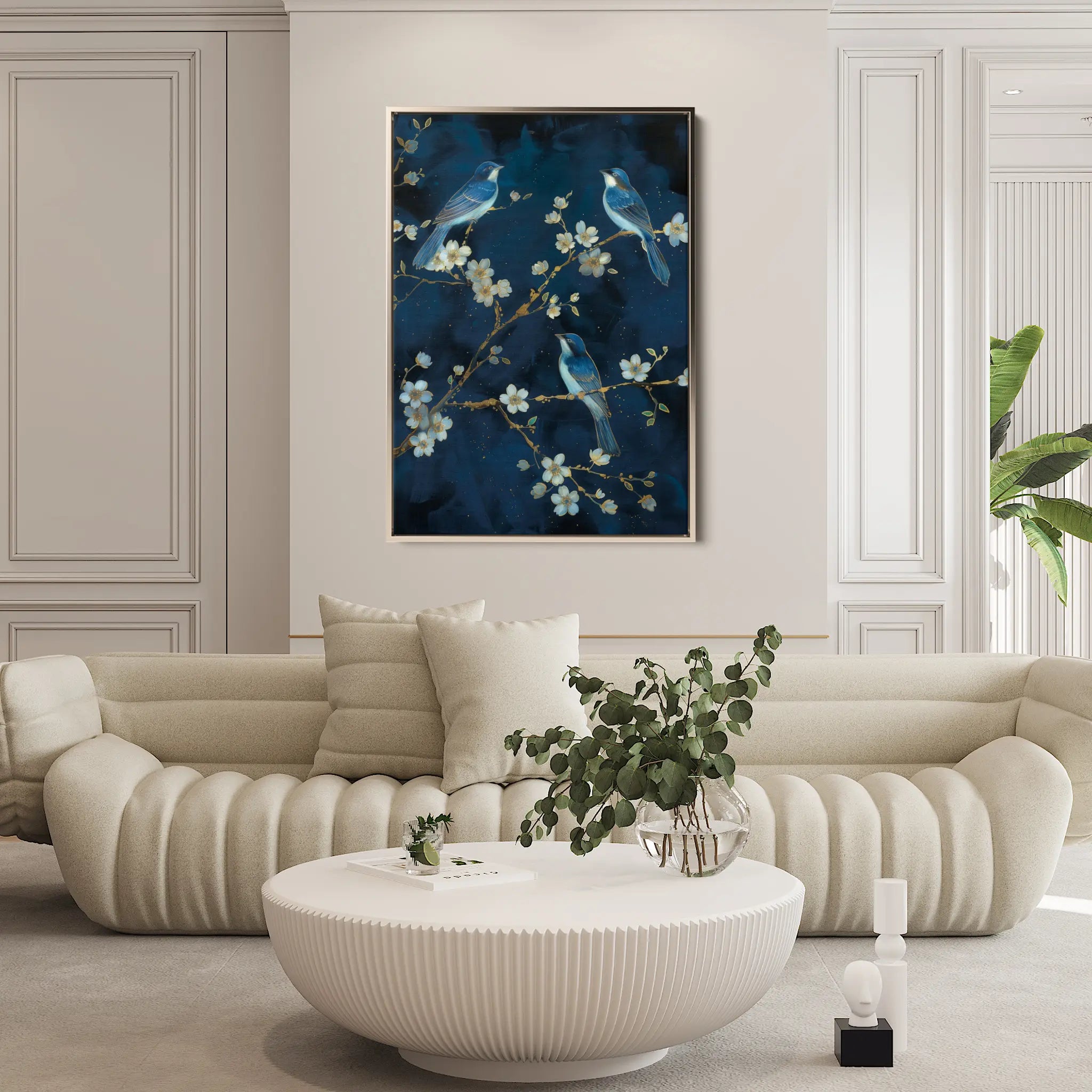 Floral Canvas Wall Art WAD637-F 90 x 60 cm / Stretched on hidden frame