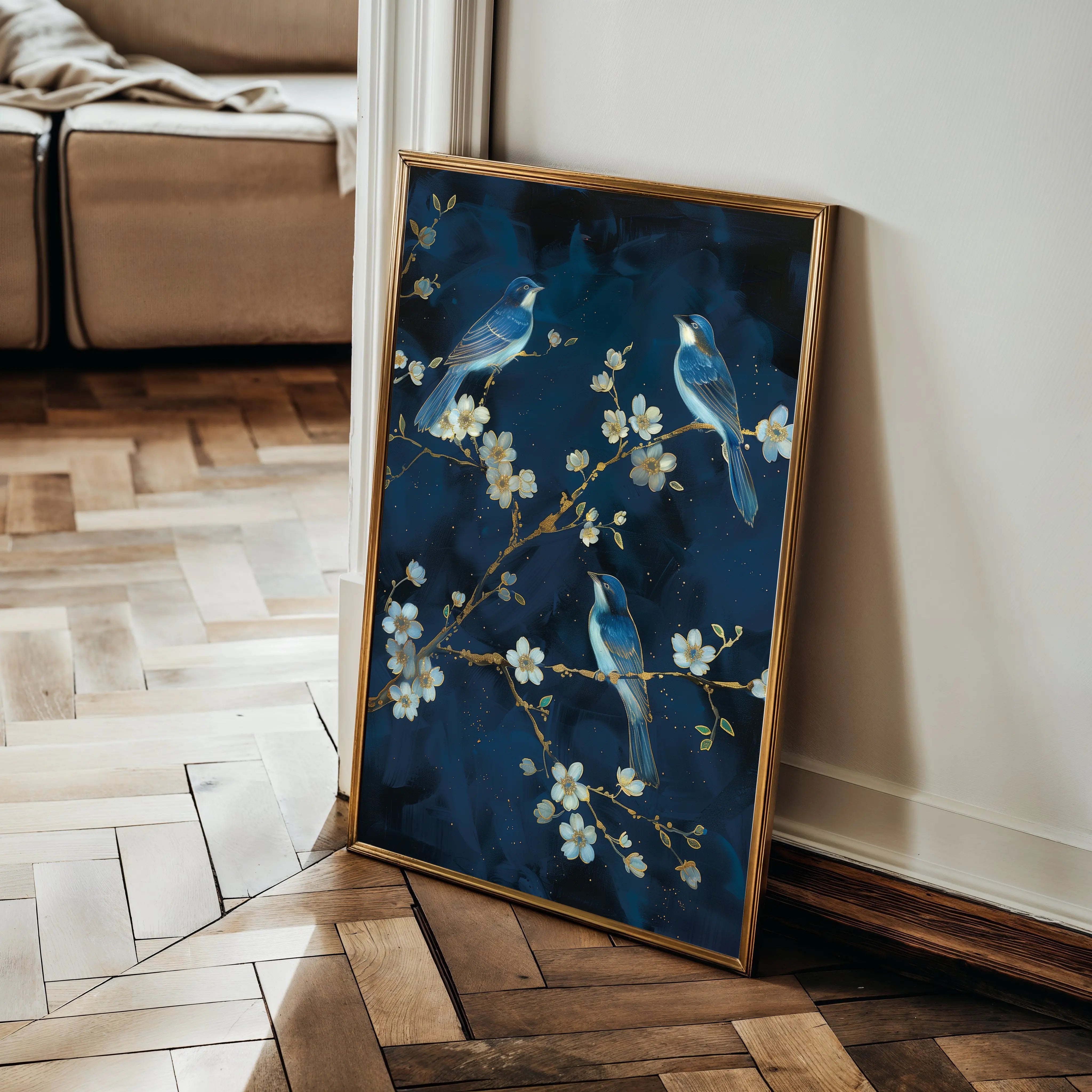 Floral Canvas Wall Art WAD637-F 90 x 60 cm / Stretched on hidden frame