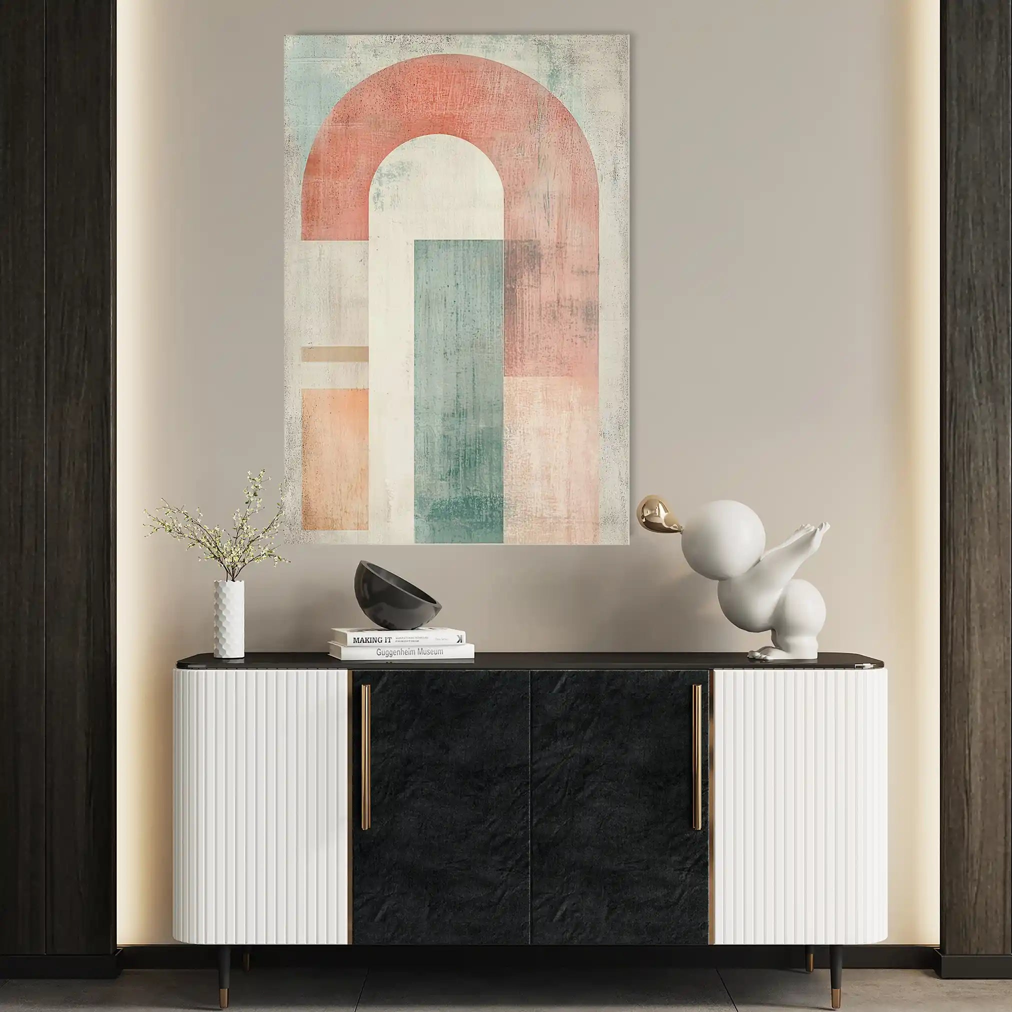 Abstract 640 Canvas Art 60 x 40 cm / Stretched on hidden frame
