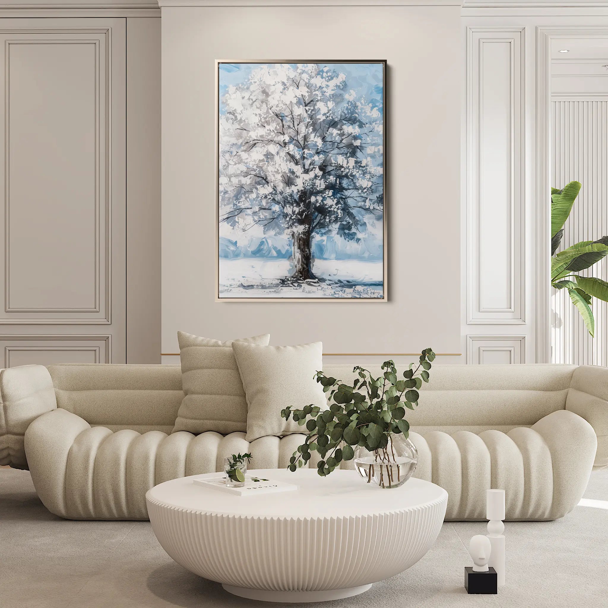 Floral Canvas Wall Art WAD641-F 90 x 60 cm / Stretched on hidden frame