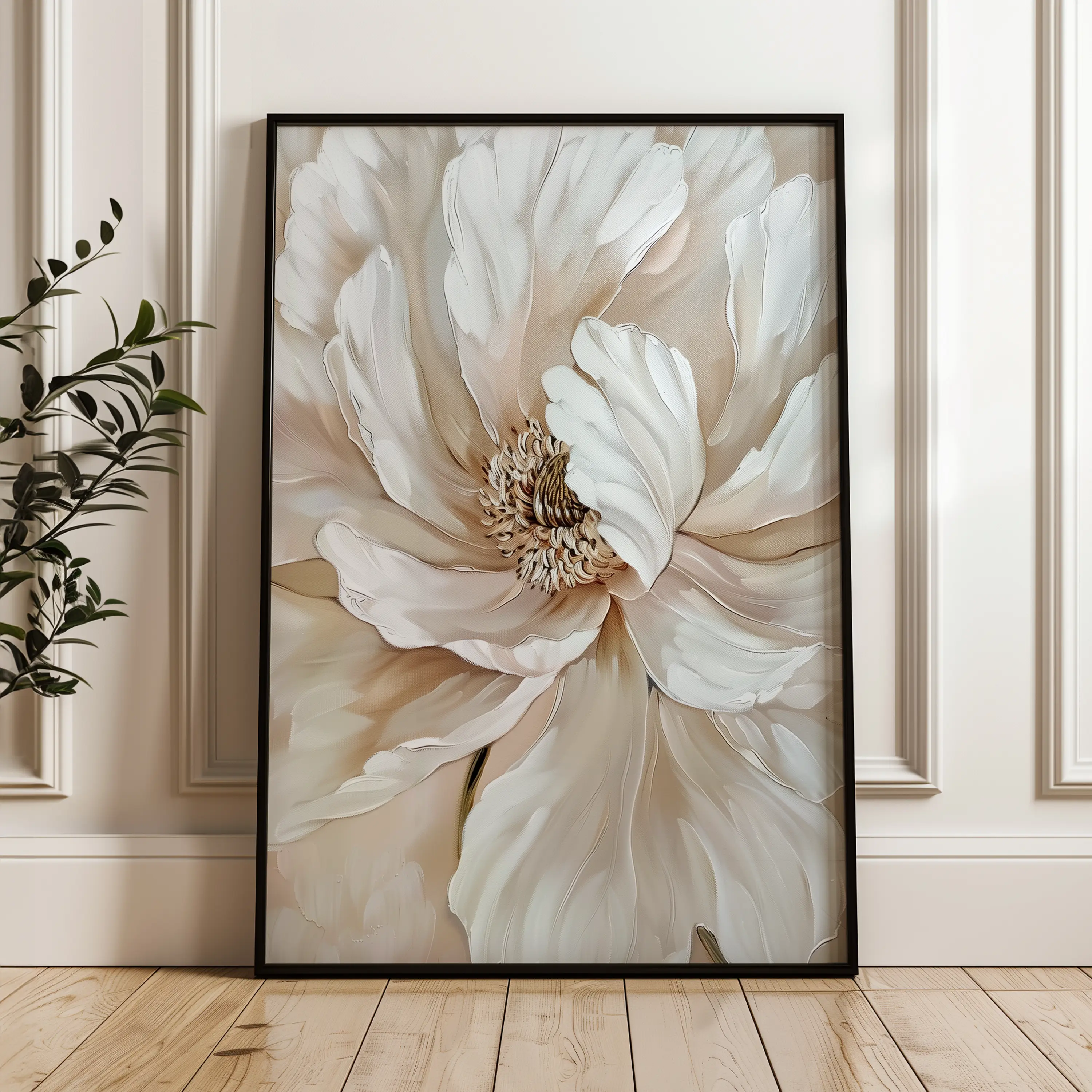 Floral Canvas Wall Art WAD642-F 90 x 60 cm / Stretched on hidden frame