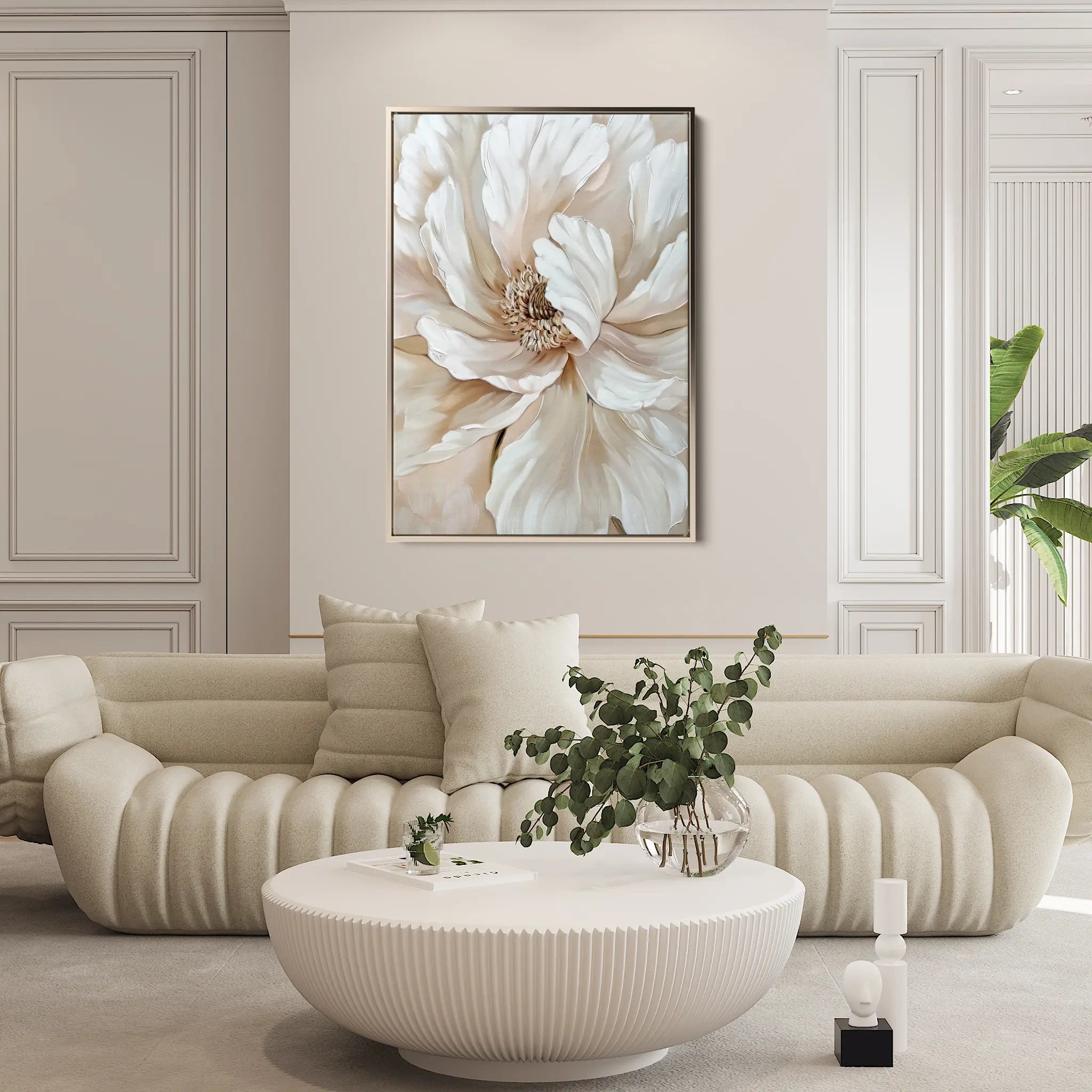 Floral Canvas Wall Art WAD642-F 90 x 60 cm / Stretched on hidden frame