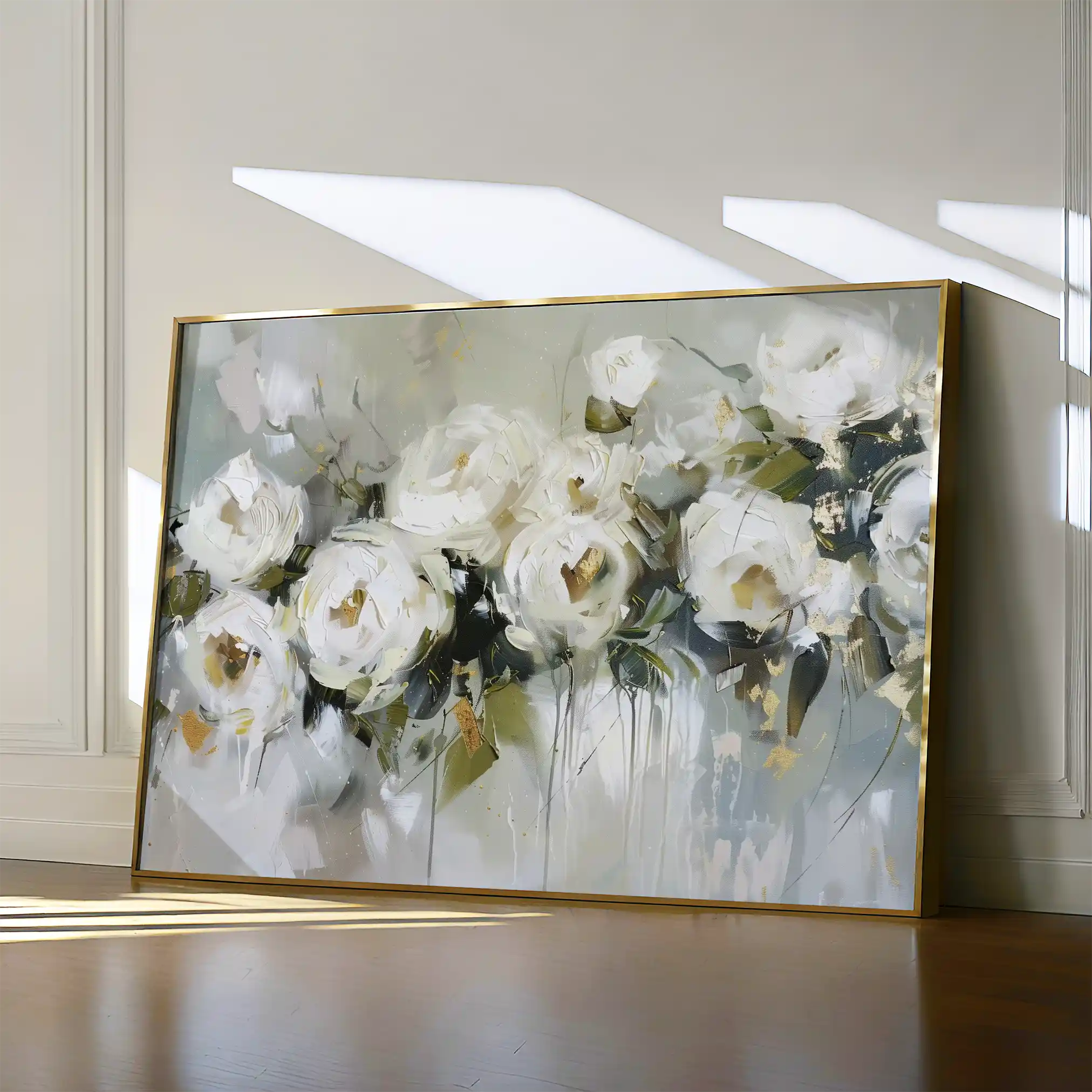 Floral Canvas Wall Art WAD643-F 90 x 60 cm / Stretched on hidden frame
