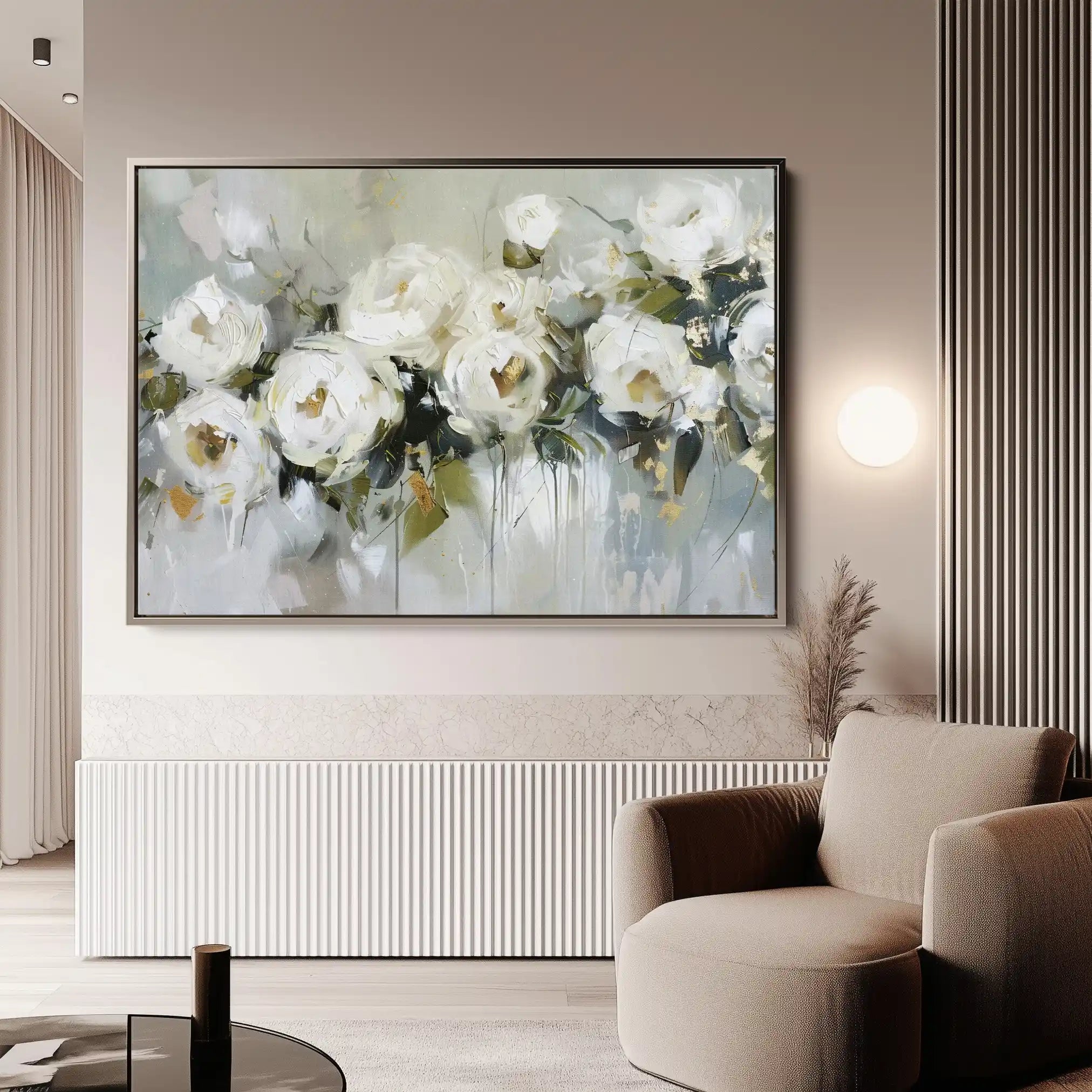 Floral Canvas Wall Art WAD643-F 90 x 60 cm / Stretched on hidden frame