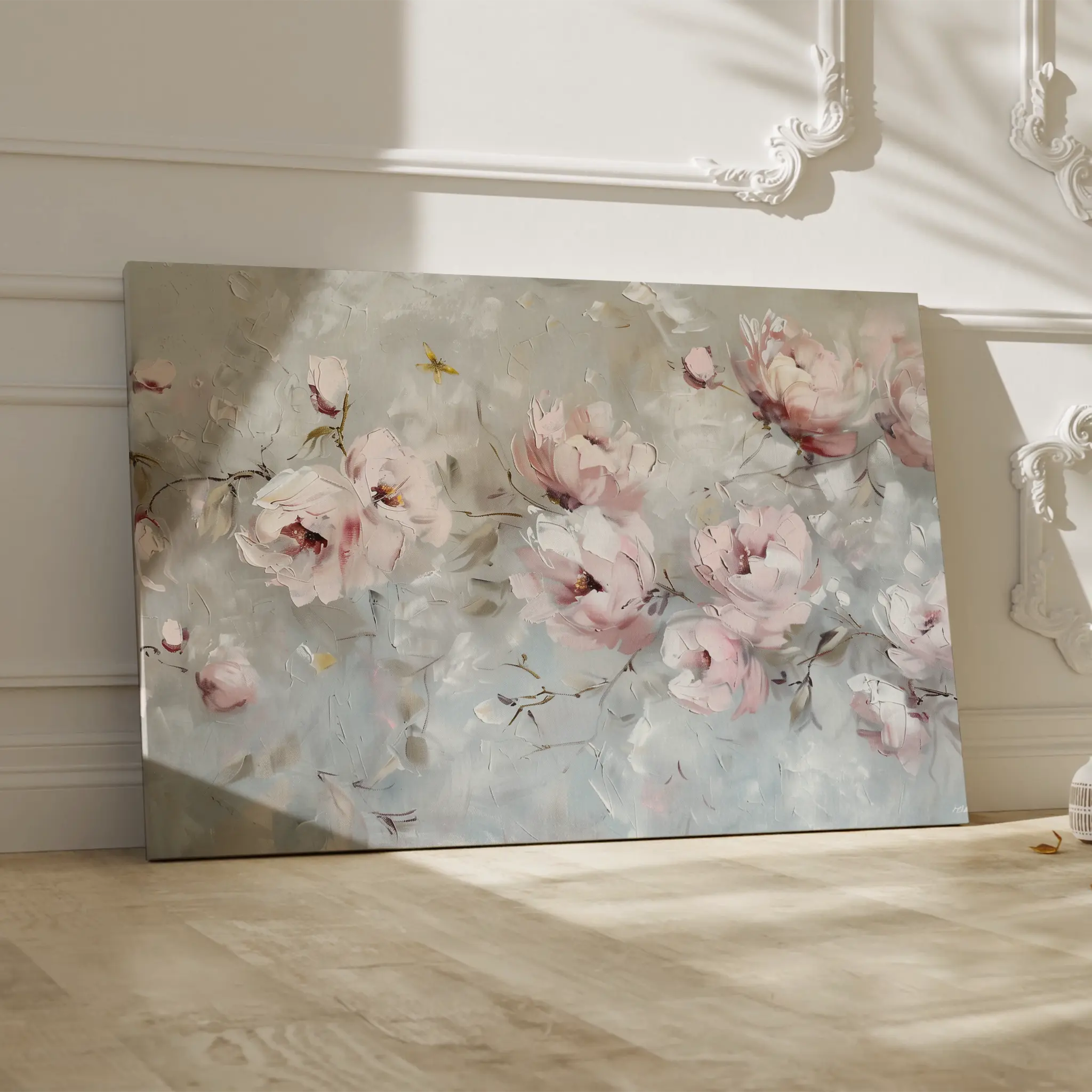 Floral Canvas Wall Art WAD644-F 90 x 60 cm / Stretched on hidden frame