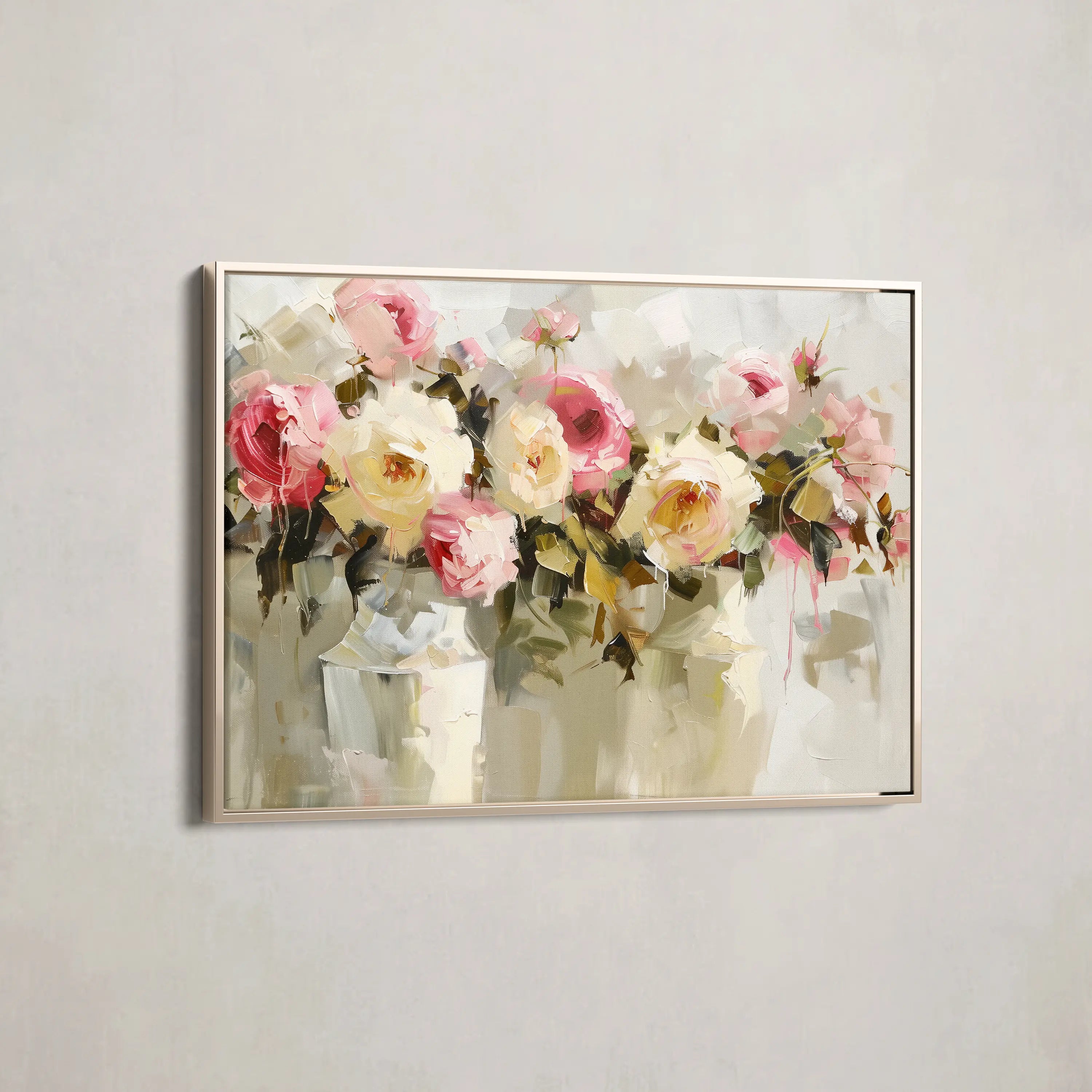 Floral Canvas Wall Art WAD645-F 90 x 60 cm / Stretched on hidden frame