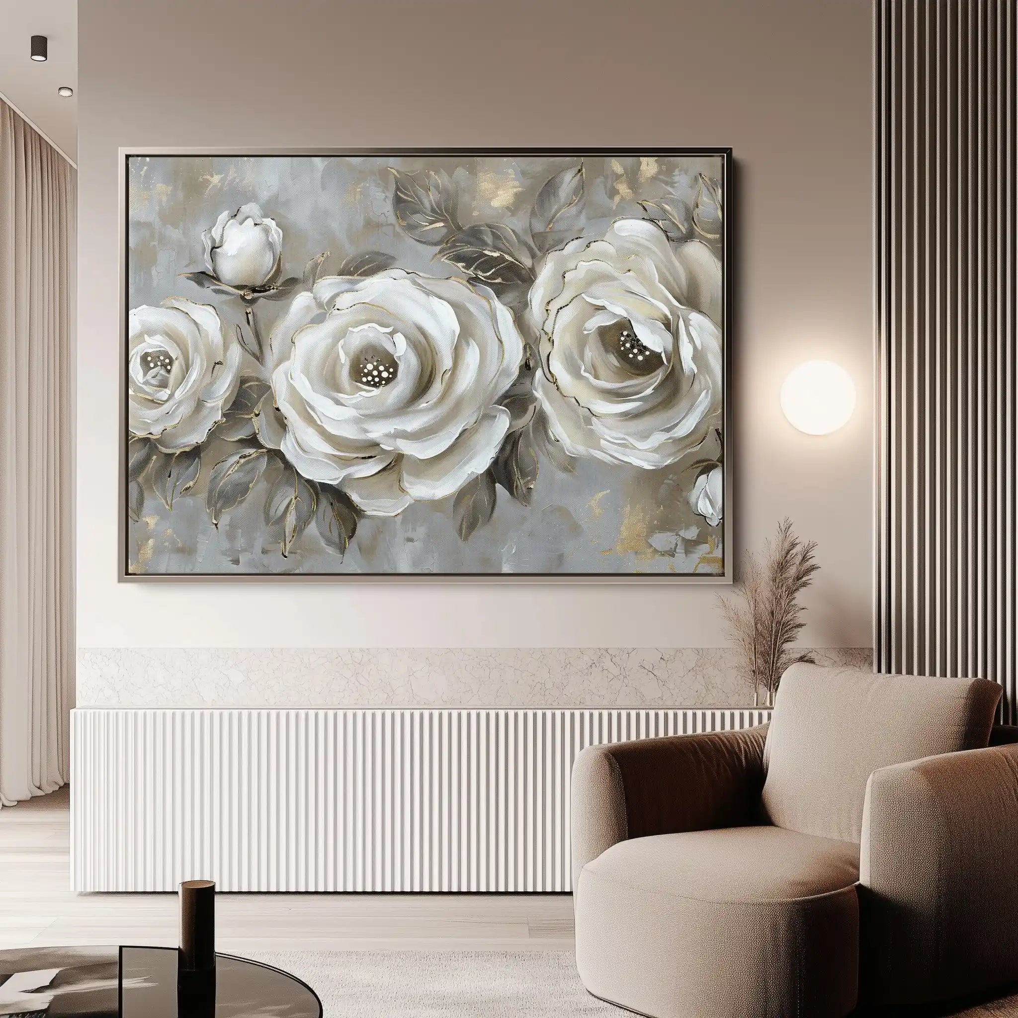 Floral Canvas Wall Art WAD647-F 90 x 60 cm / Stretched on hidden frame