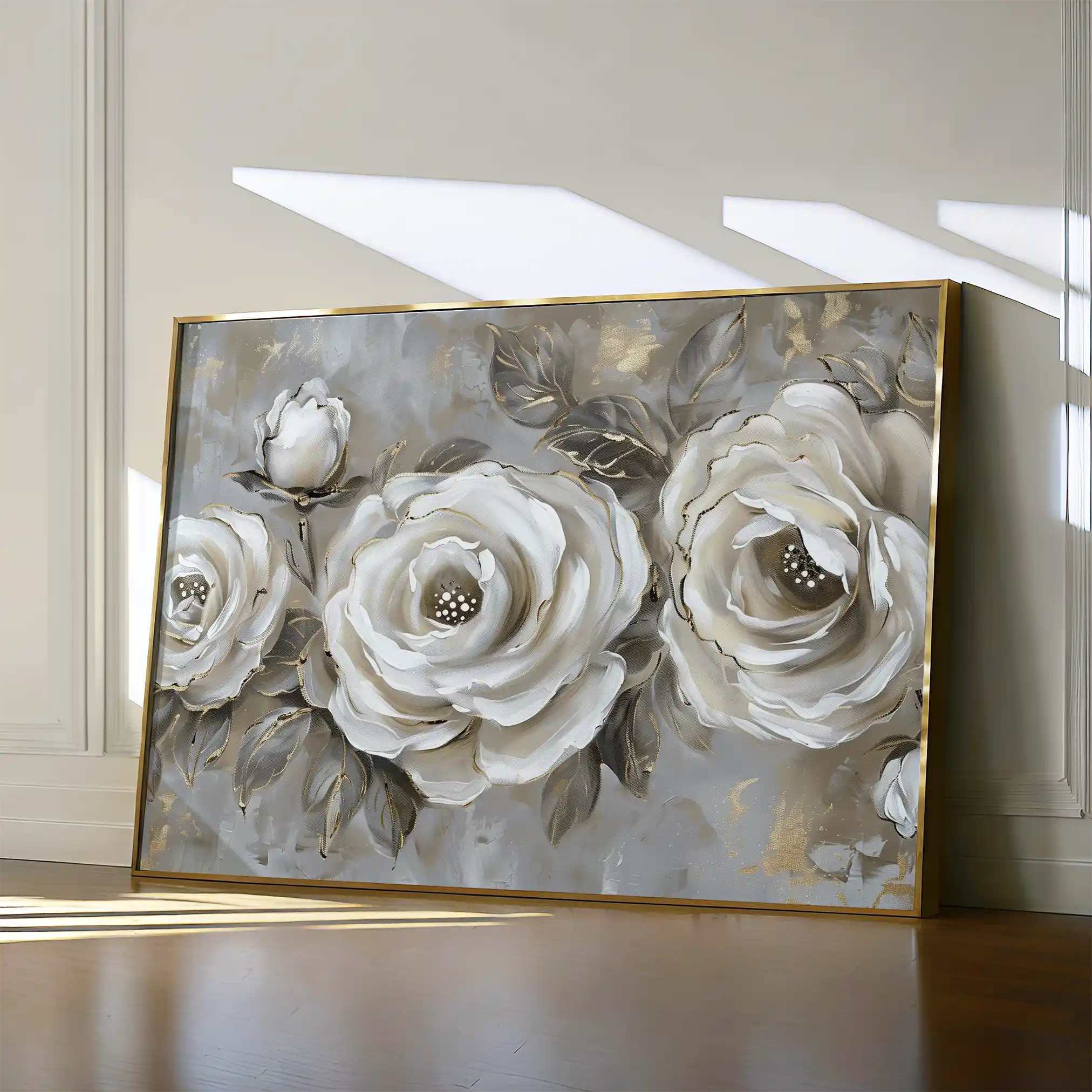 Floral Canvas Wall Art WAD647-F 90 x 60 cm / Stretched on hidden frame