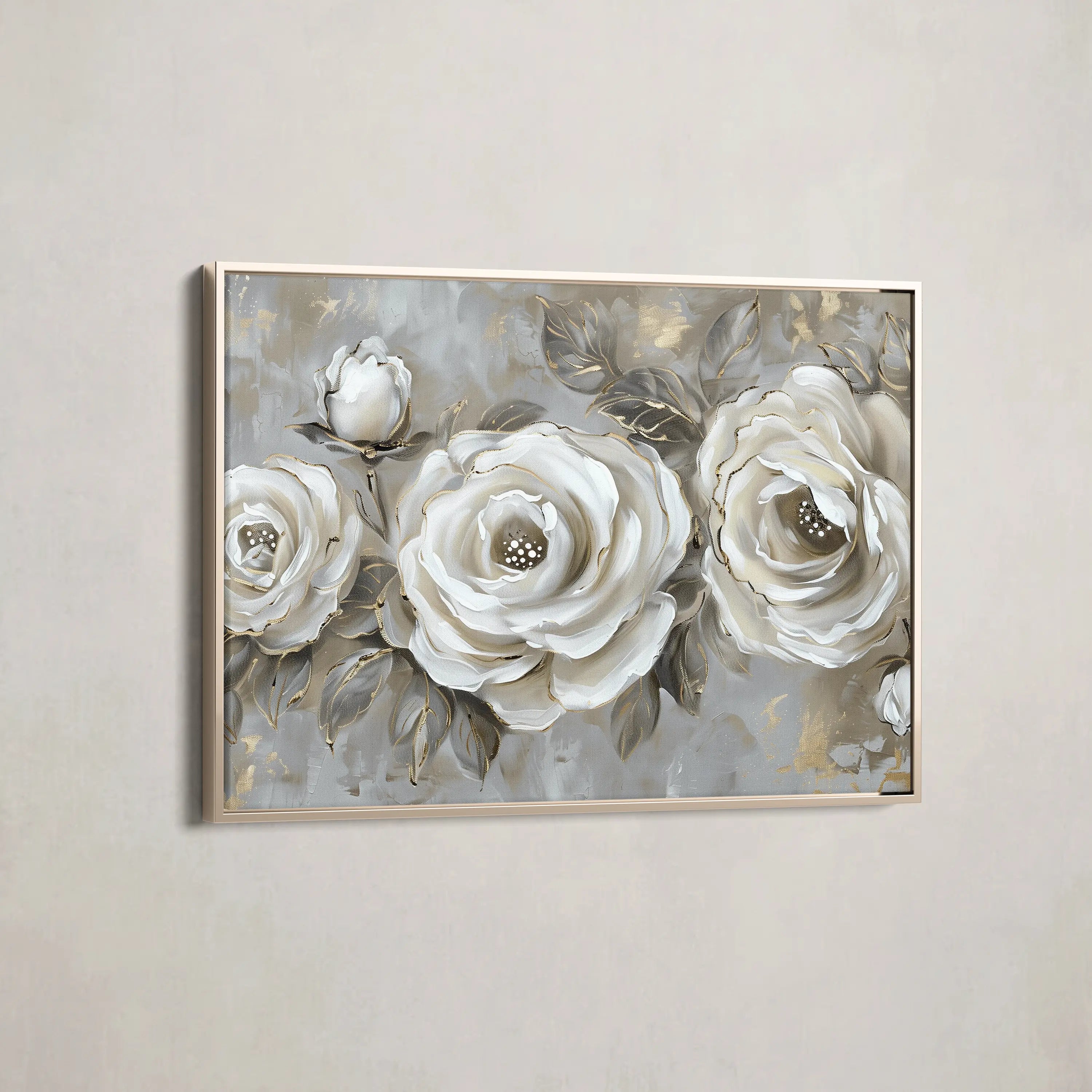 Floral Canvas Wall Art WAD647-F 90 x 60 cm / Stretched on hidden frame