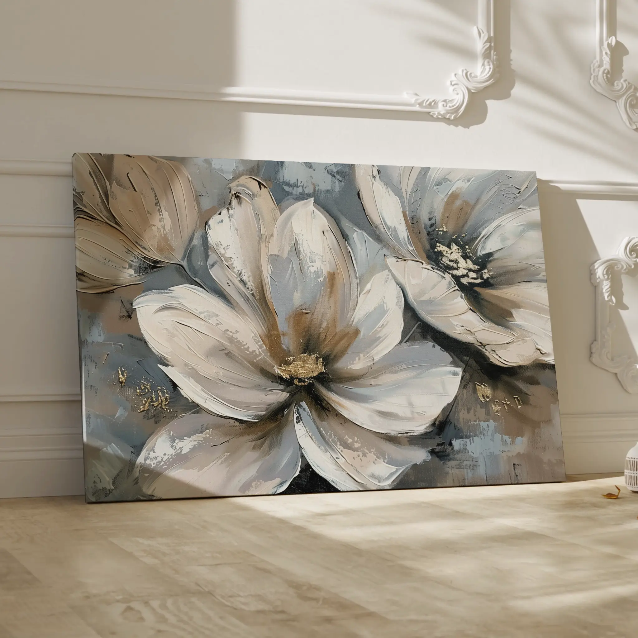 Floral Canvas Wall Art WAD648-F 90 x 60 cm / Stretched on hidden frame