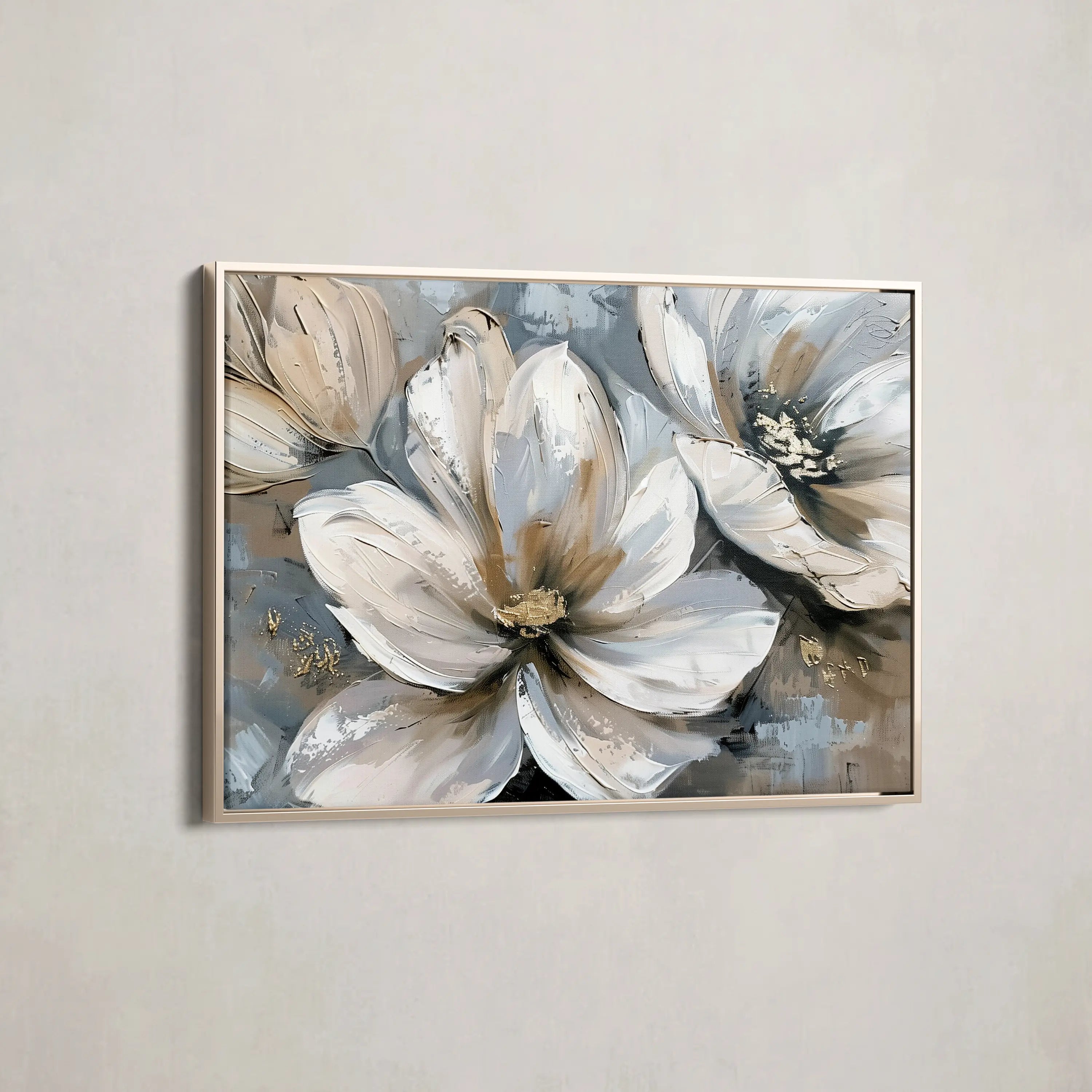 Floral Canvas Wall Art WAD648-F 90 x 60 cm / Stretched on hidden frame