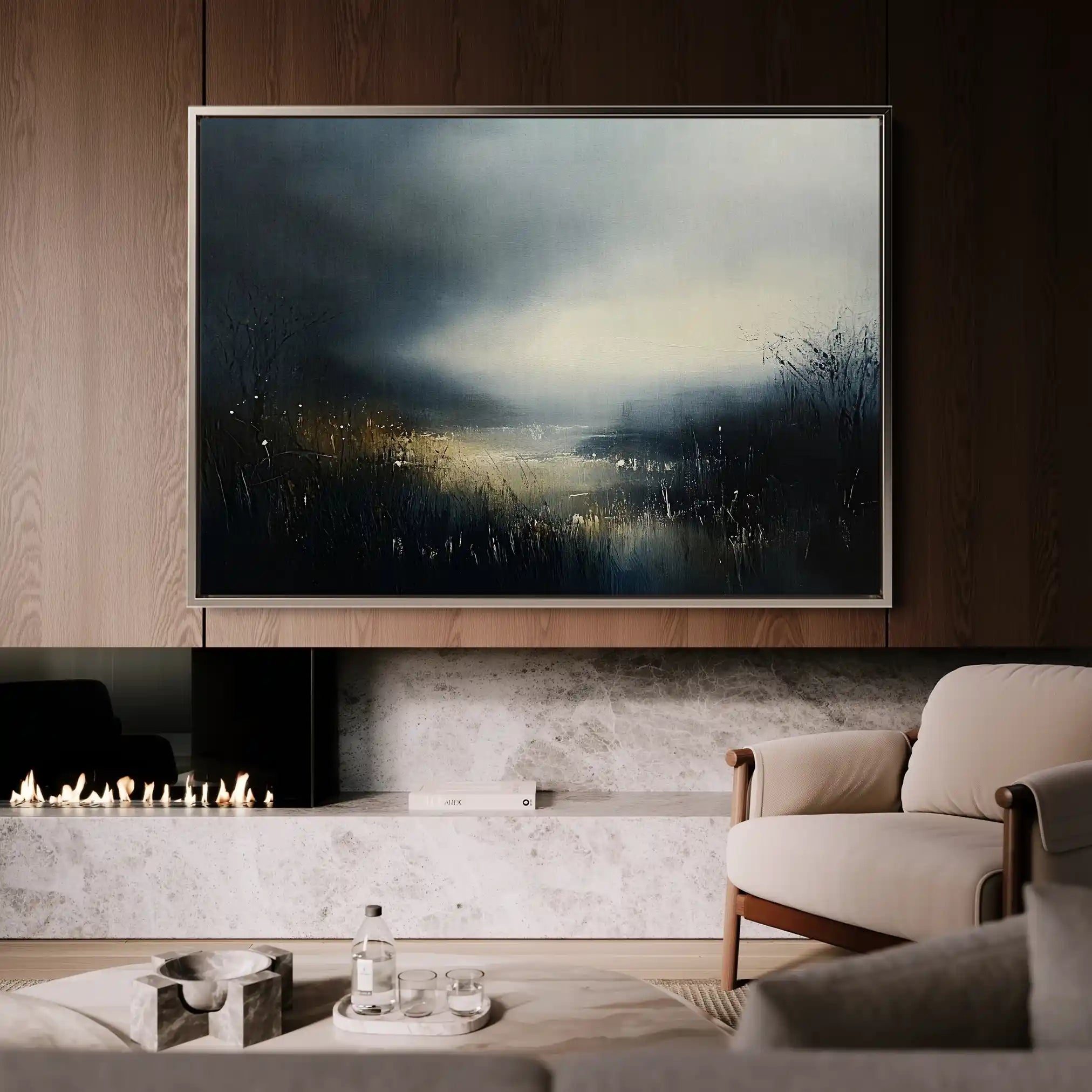 Abstract 649 Canvas Art 60 x 40 cm / Stretched on hidden frame