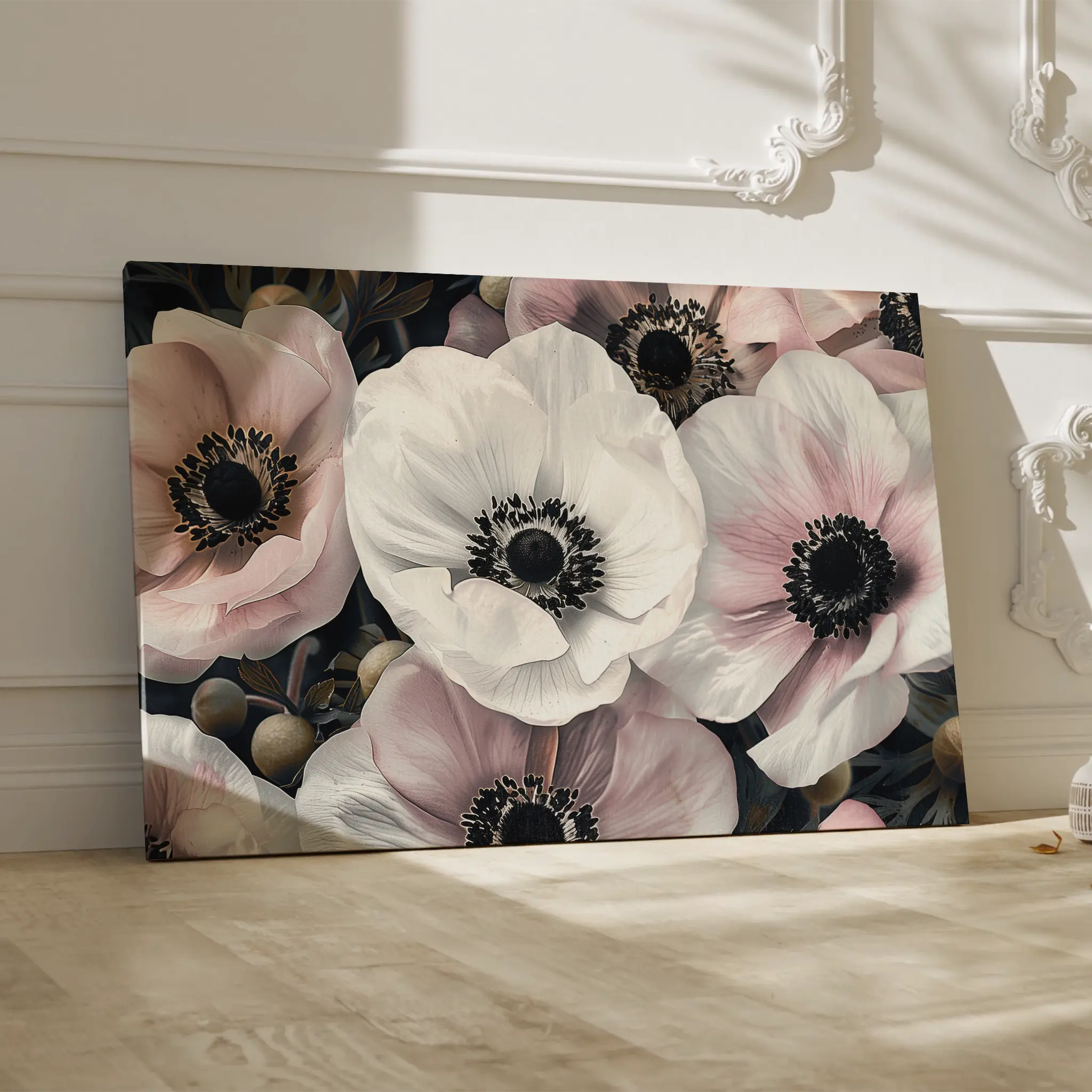 Floral Canvas Wall Art WAD649-F 90 x 60 cm / Stretched on hidden frame