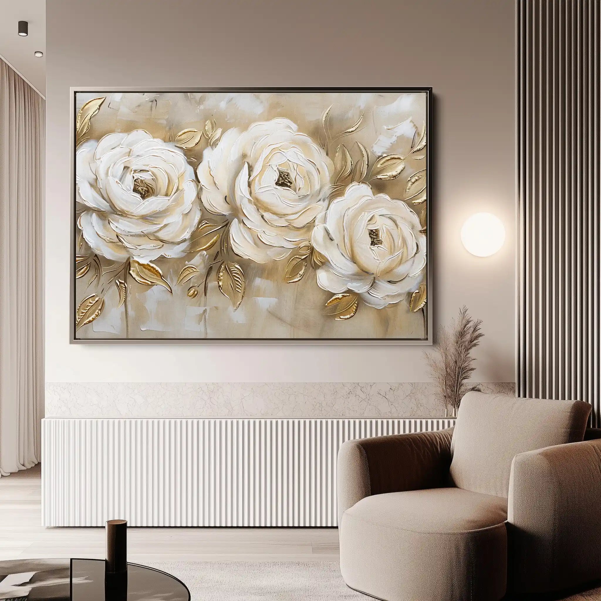 Floral Canvas Wall Art WAD650-F 90 x 60 cm / Stretched on hidden frame