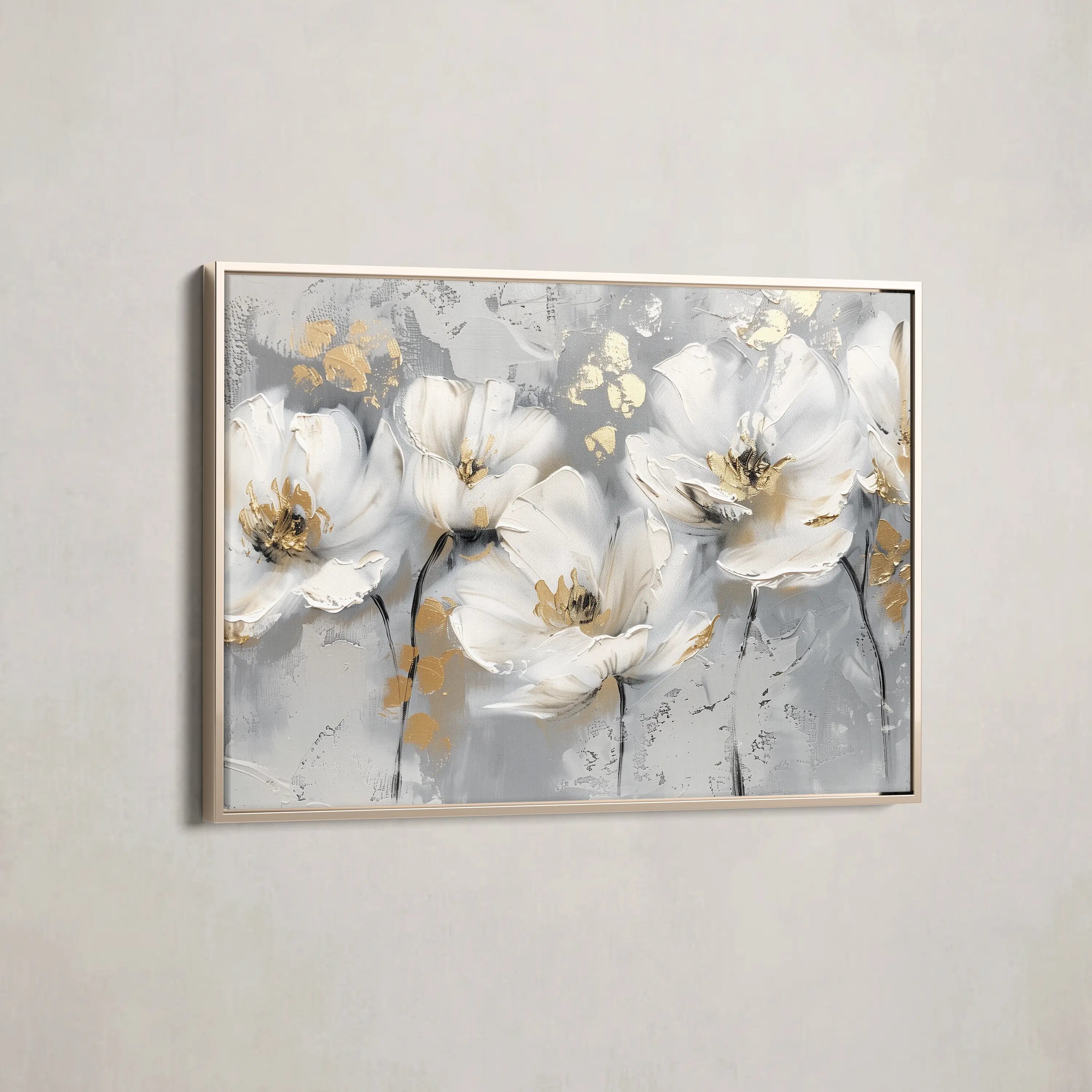 Floral Canvas Wall Art WAD651-F 90 x 60 cm / Stretched on hidden frame