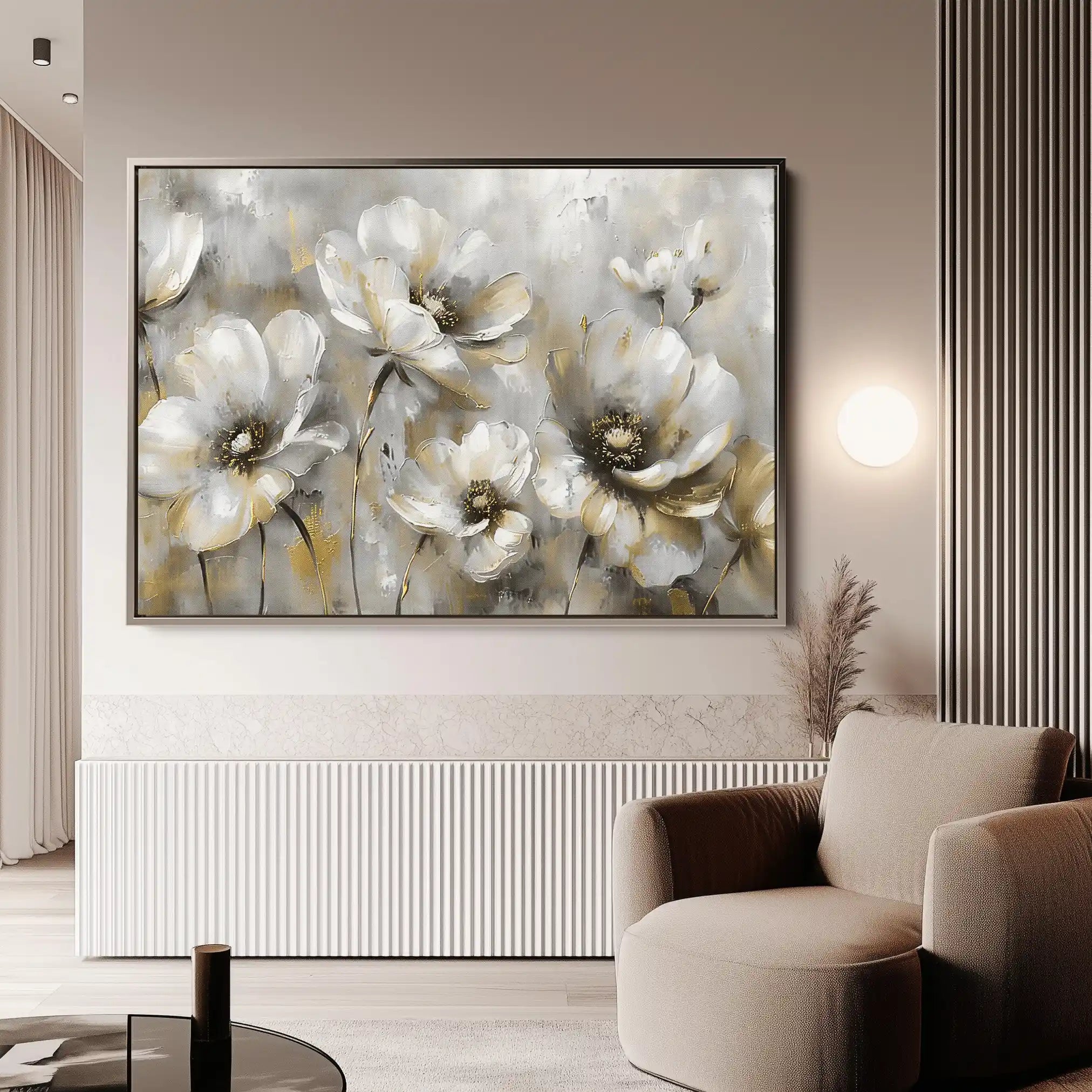 Floral Canvas Wall Art WAD652-F 90 x 60 cm / Stretched on hidden frame